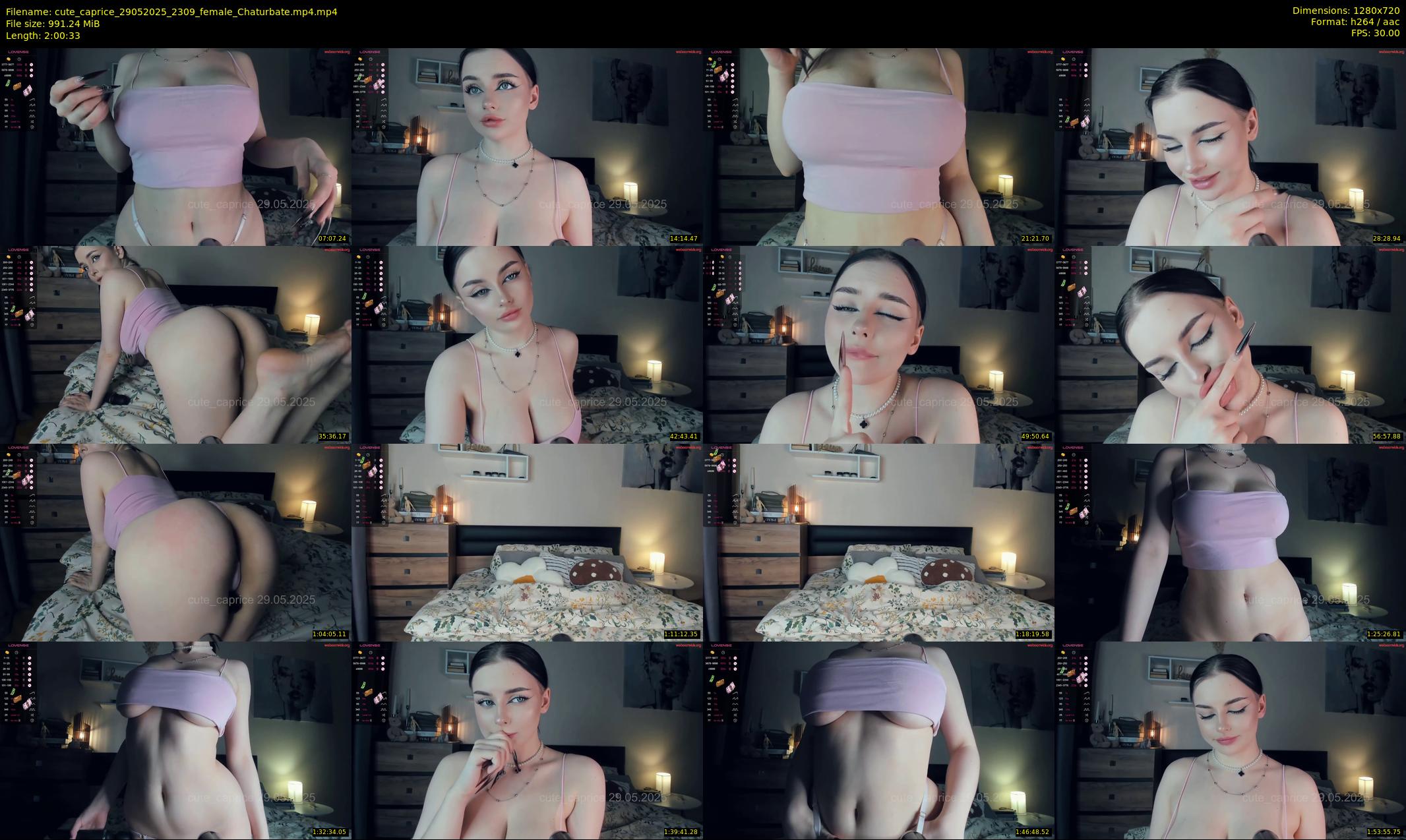 cute_caprice — 121 minute Chaturbate female cam show recording, 720p, May 29, 2025