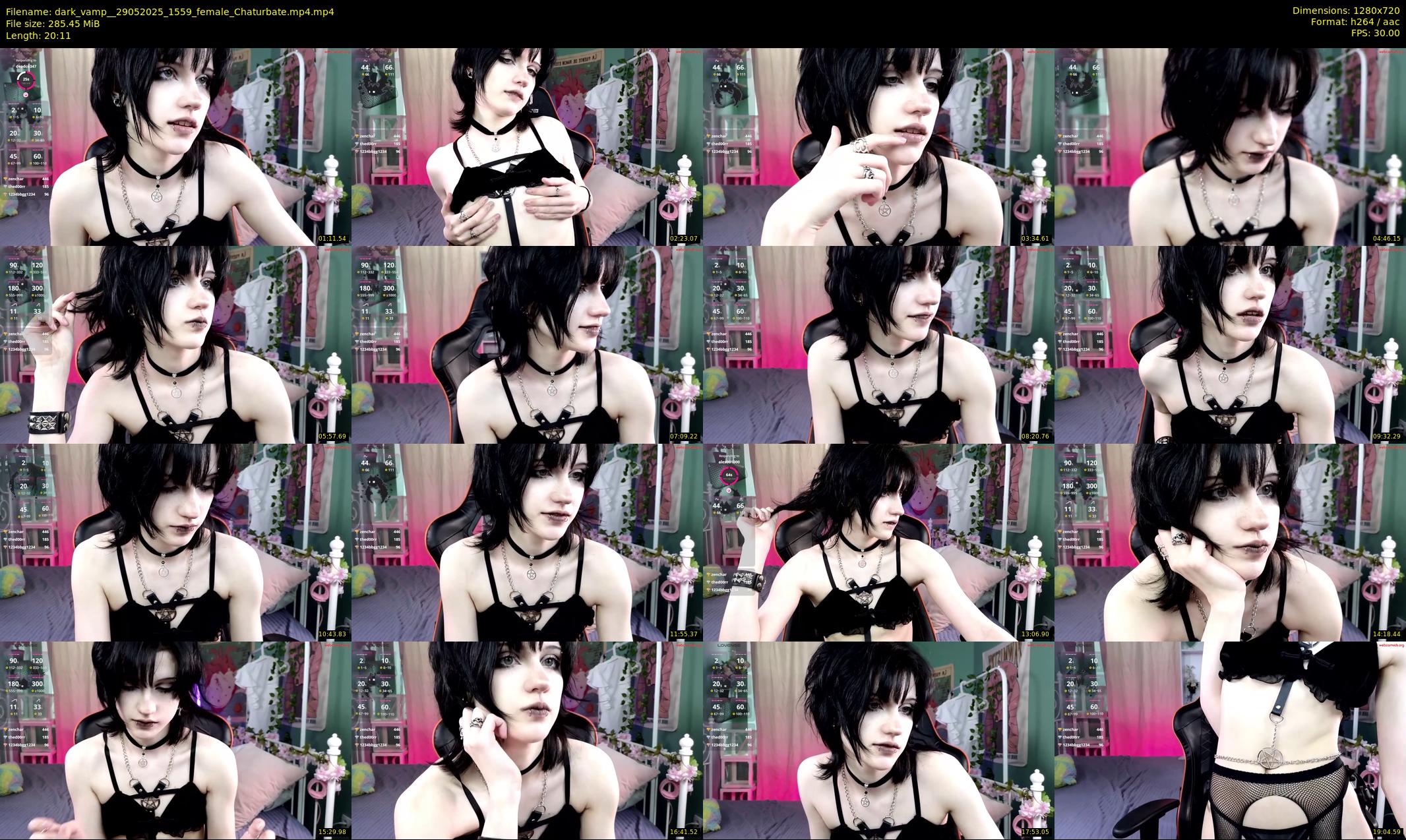 dark_vamp_ — 21 minute Chaturbate female cam show recording, 720p, May 29, 2025