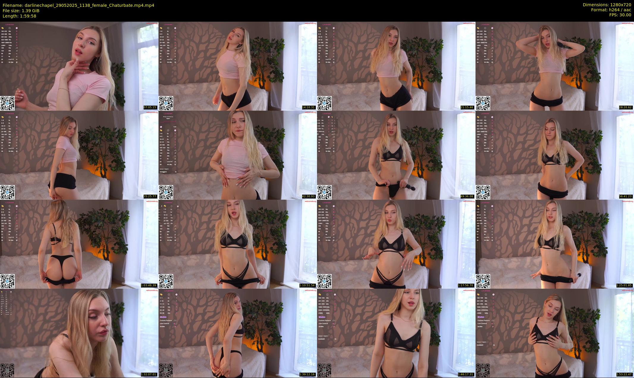 darlinechapel — 120 minute Chaturbate female cam show recording, 720p, May 29, 2025
