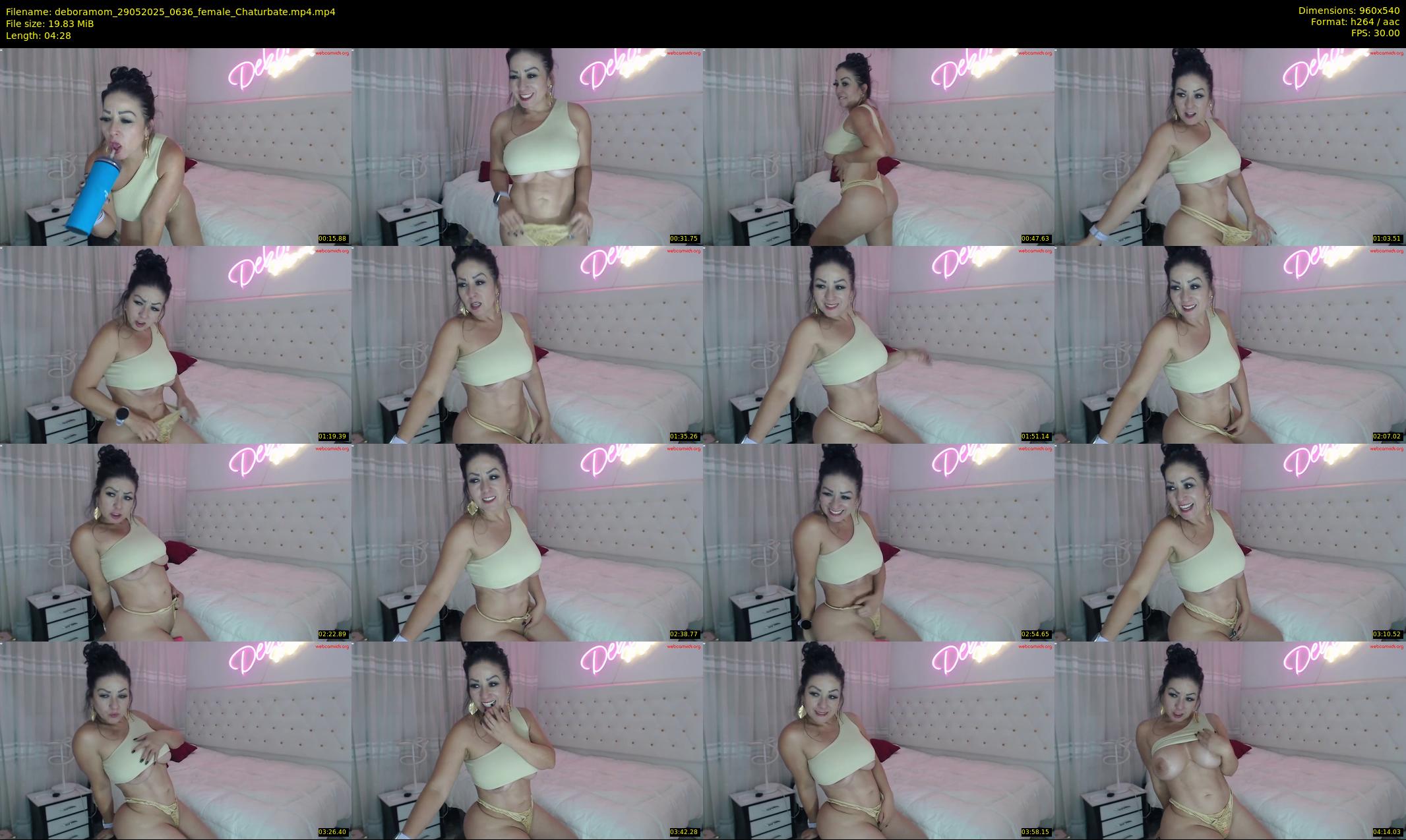 deboramom — 5 minute Chaturbate female cam show recording, 480p, May 29, 2025