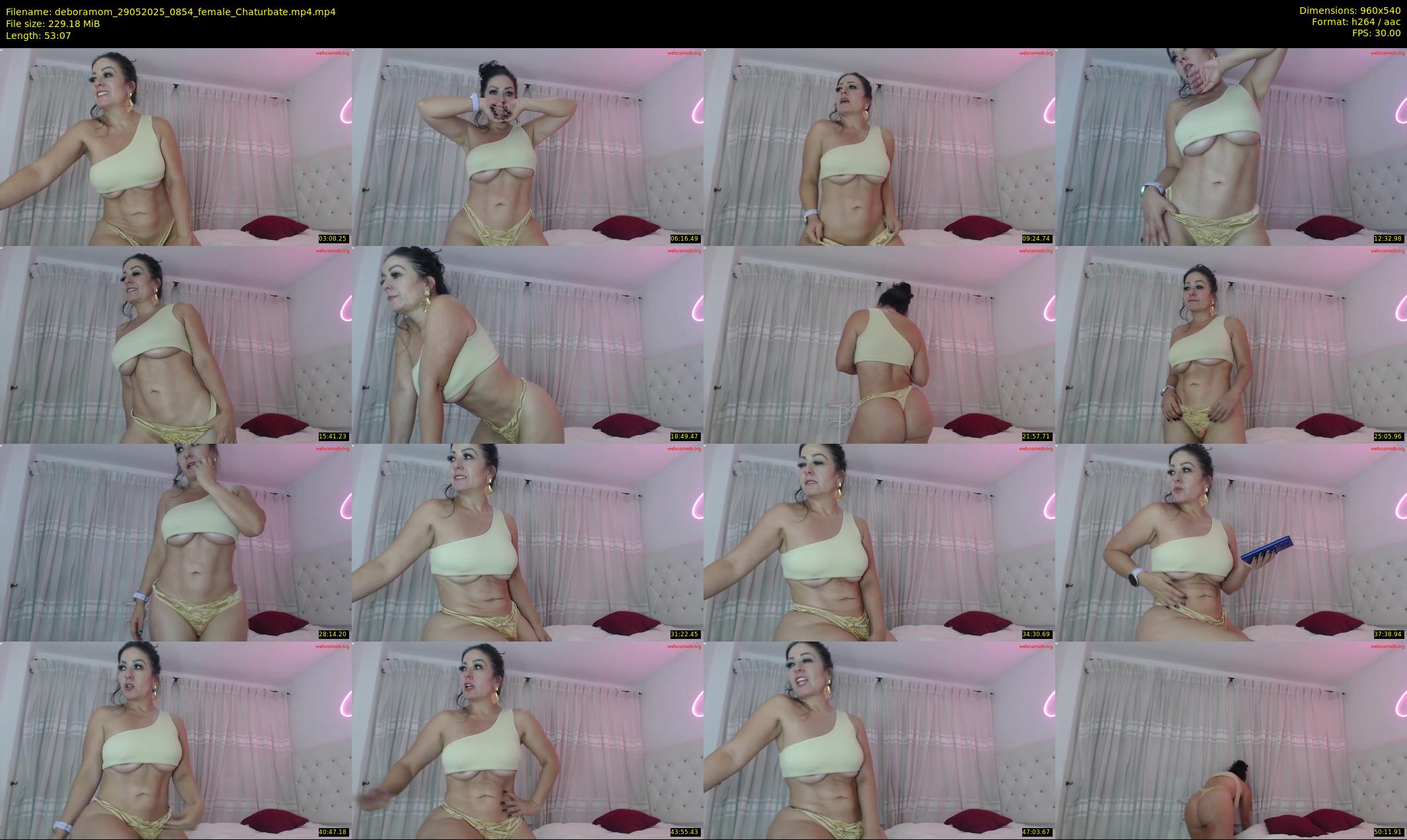 deboramom — 54 minute Chaturbate female cam show recording, 480p, May 29, 2025