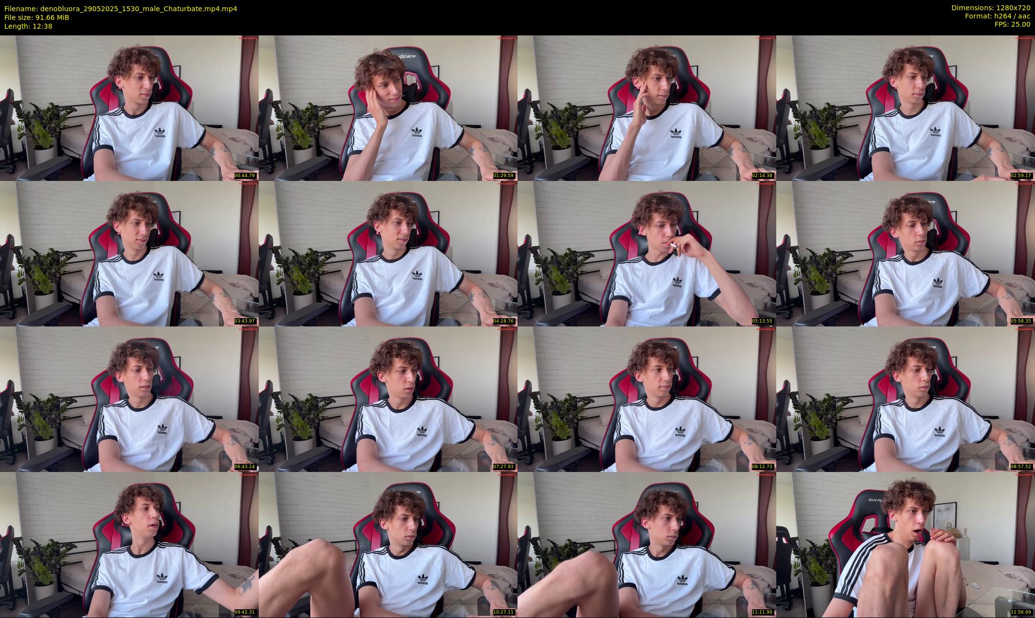denobluora — 13 minute Chaturbate male cam show recording, 720p, May 29, 2025