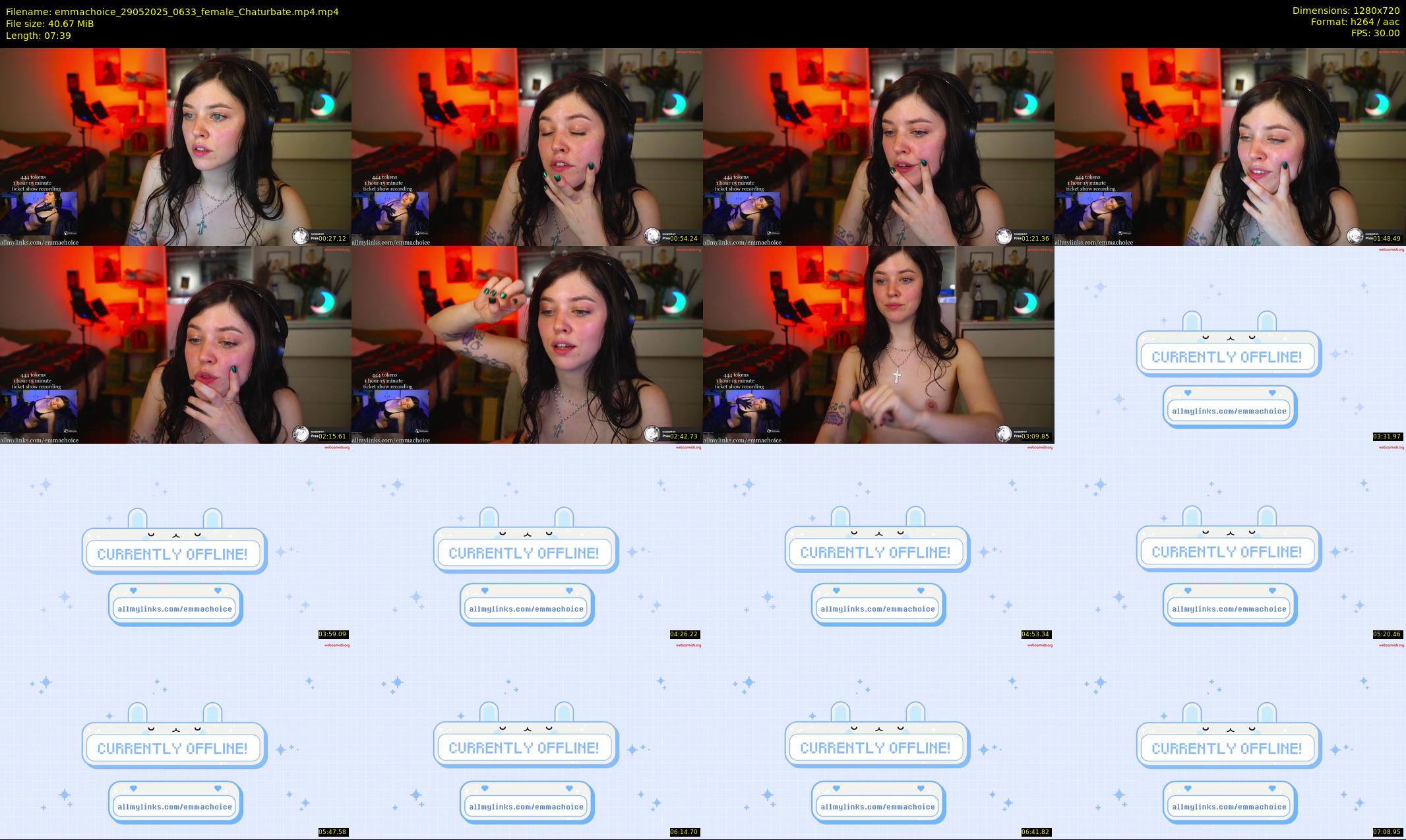 emmachoice — 8 minute Chaturbate female cam show recording, 720p, May 29, 2025