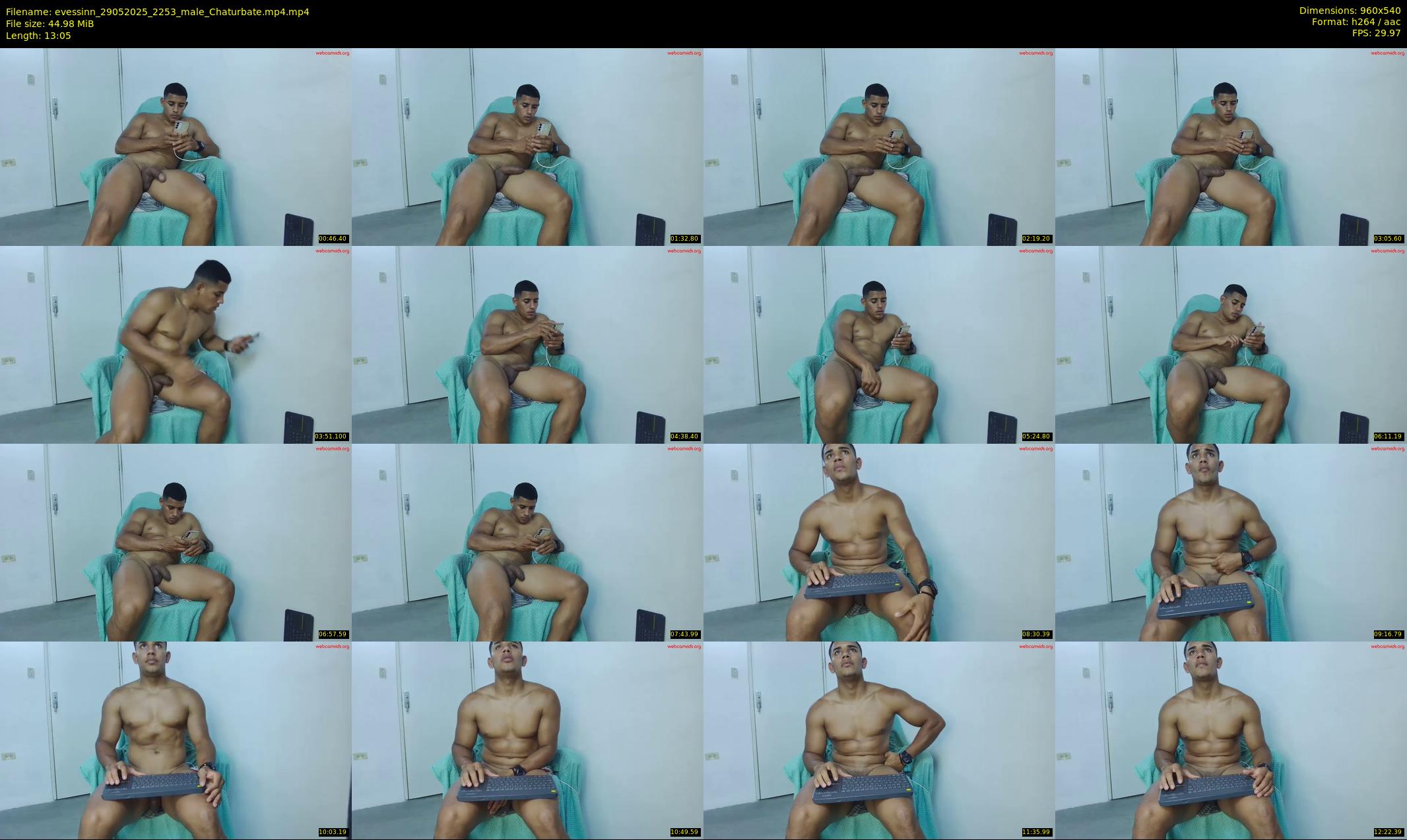 evessinn — 14 minute Chaturbate male cam show recording, 480p, May 29, 2025