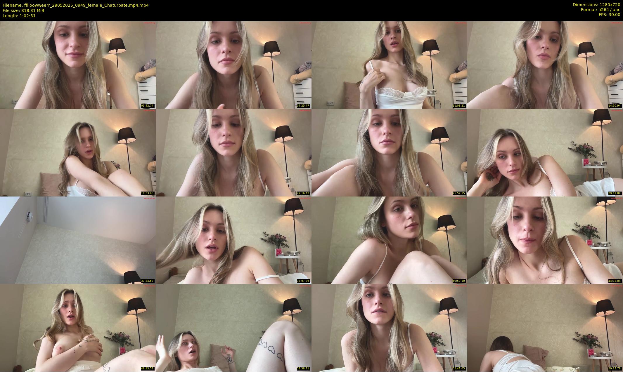 fflloowweerr — 63 minute Chaturbate couple cam show recording, 720p, May 29, 2025
