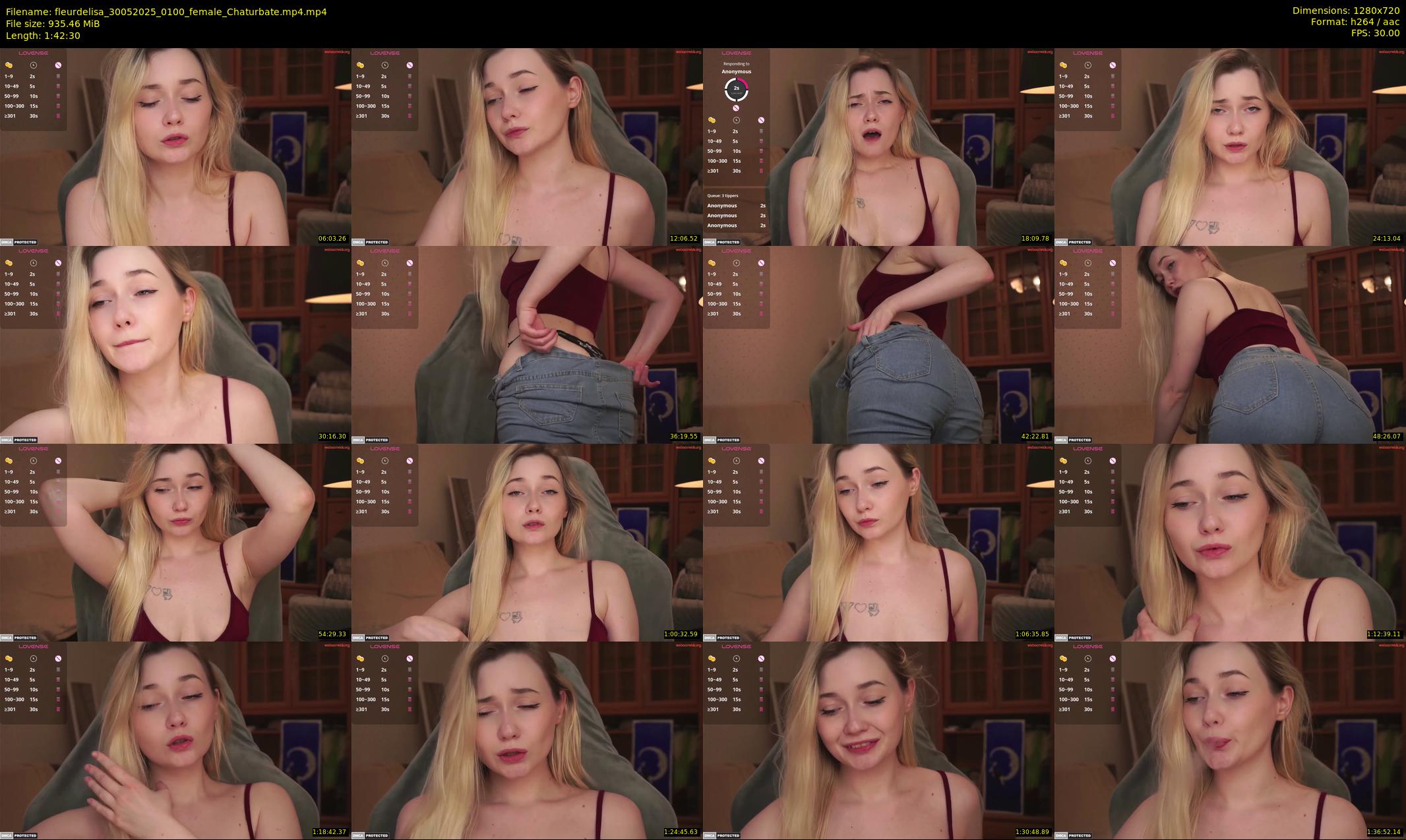fleurdelisa — 103 minute Chaturbate female cam show recording, 720p, May 30, 2025