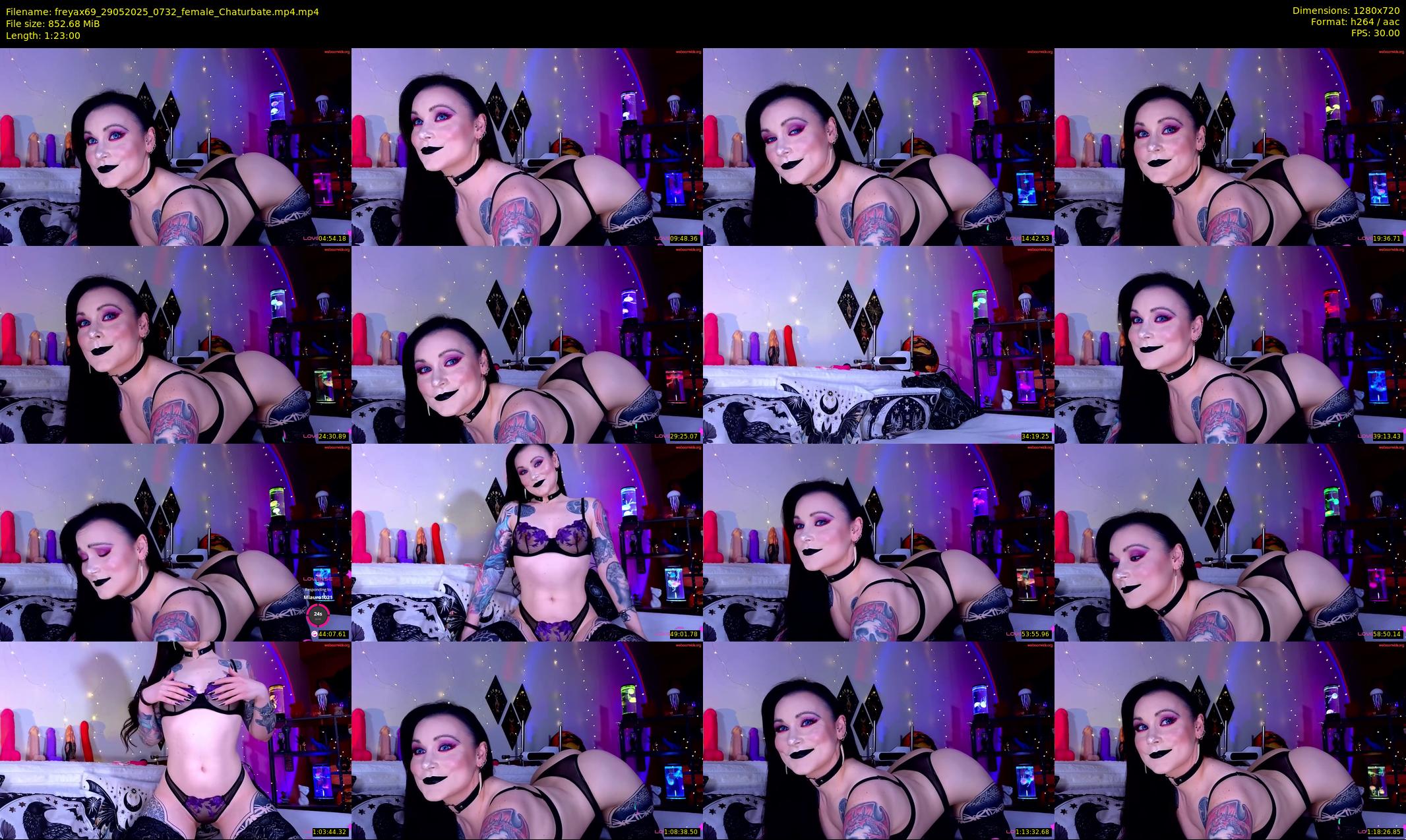 freyax69 — 83 minute Chaturbate female cam show recording, 720p, May 29, 2025
