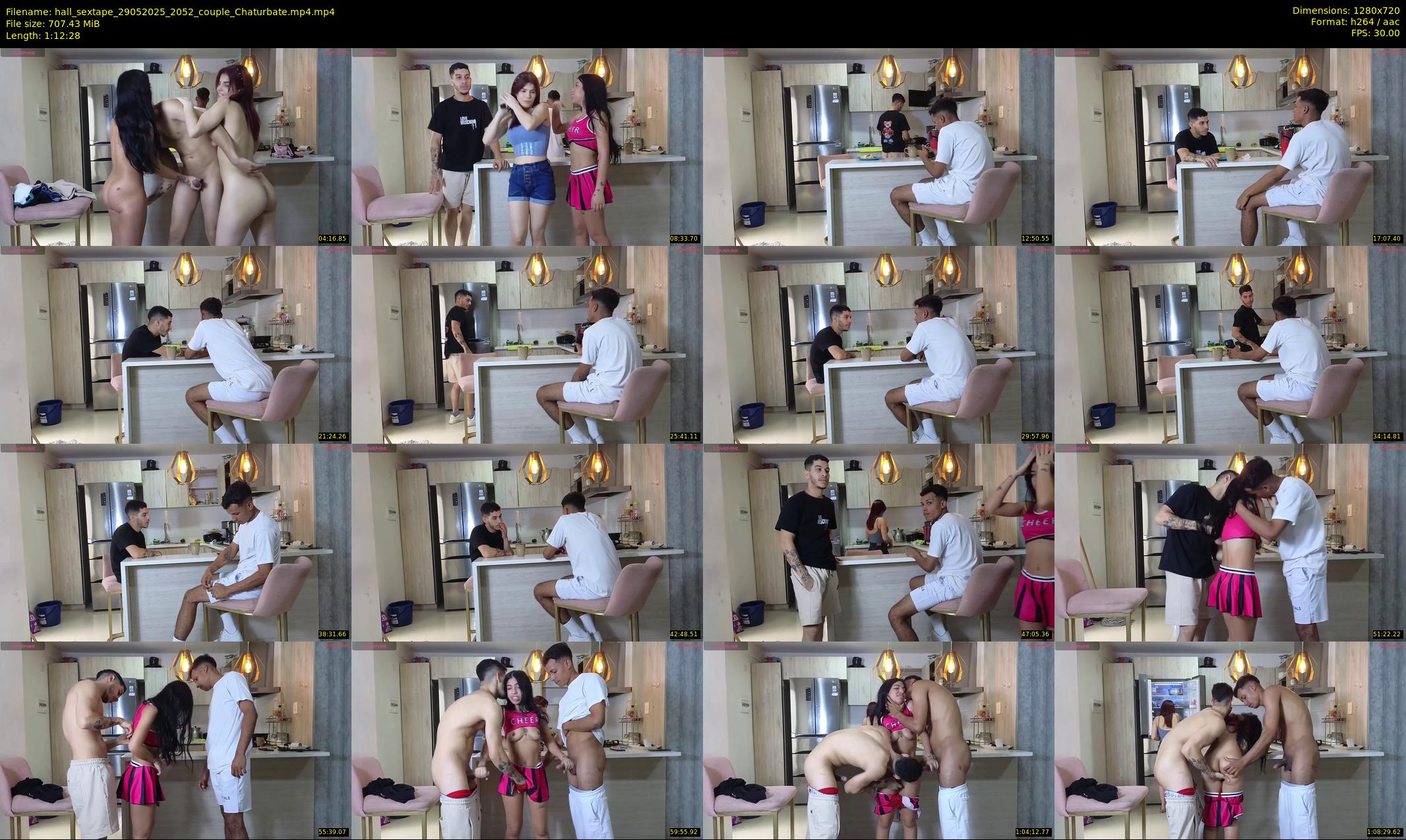hall_sextape — 73 minute Chaturbate couple cam show recording, 720p, May 29, 2025