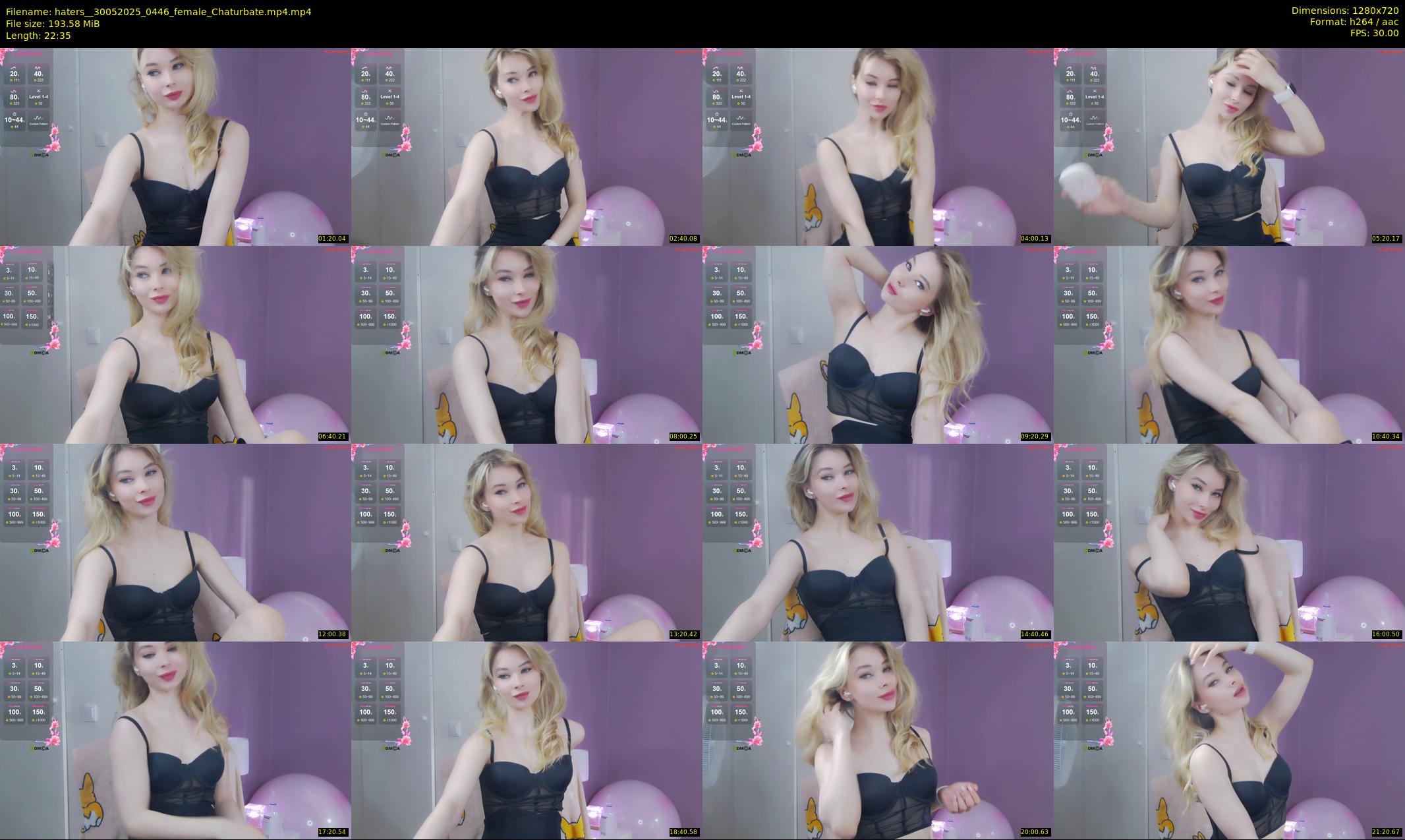 haters_ — 23 minute Chaturbate female cam show recording, 720p, May 30, 2025