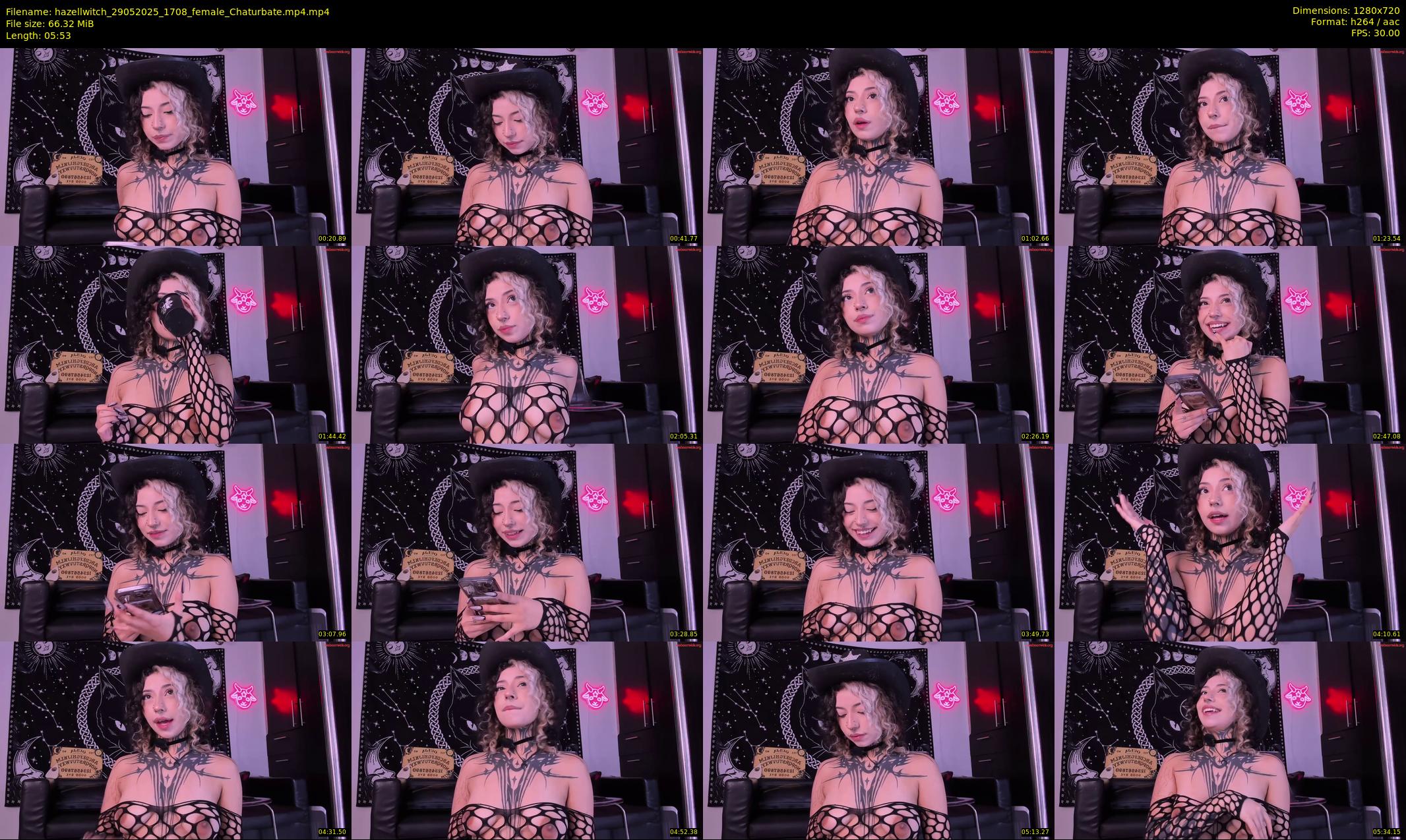hazellwitch — 6 minute Chaturbate female cam show recording, 720p, May 29, 2025