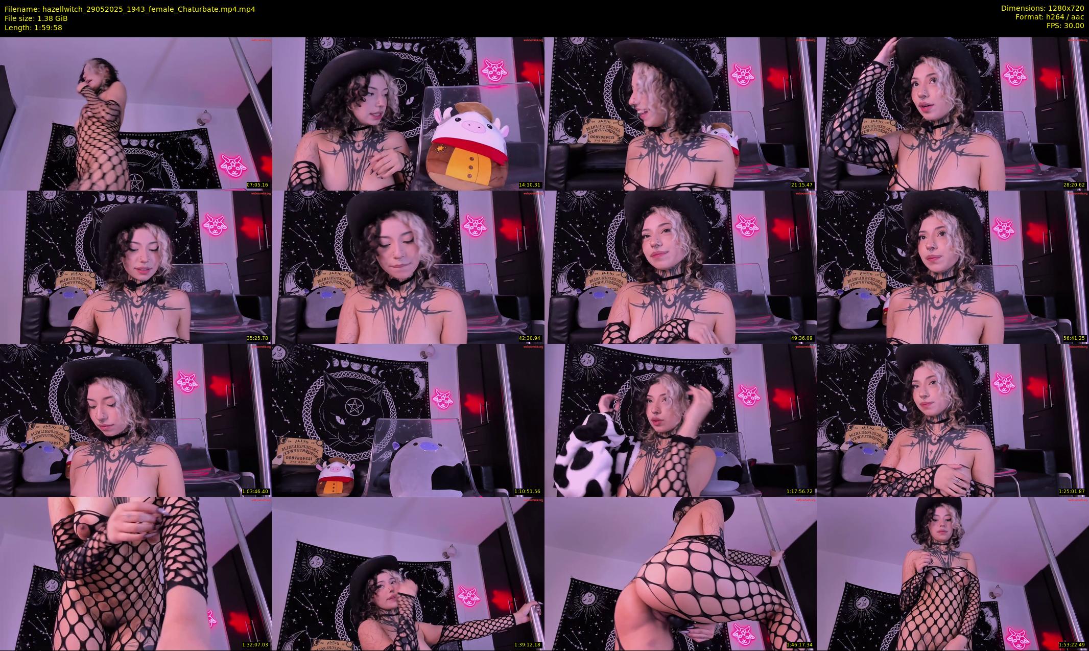 hazellwitch — 120 minute Chaturbate female cam show recording, 720p, May 29, 2025