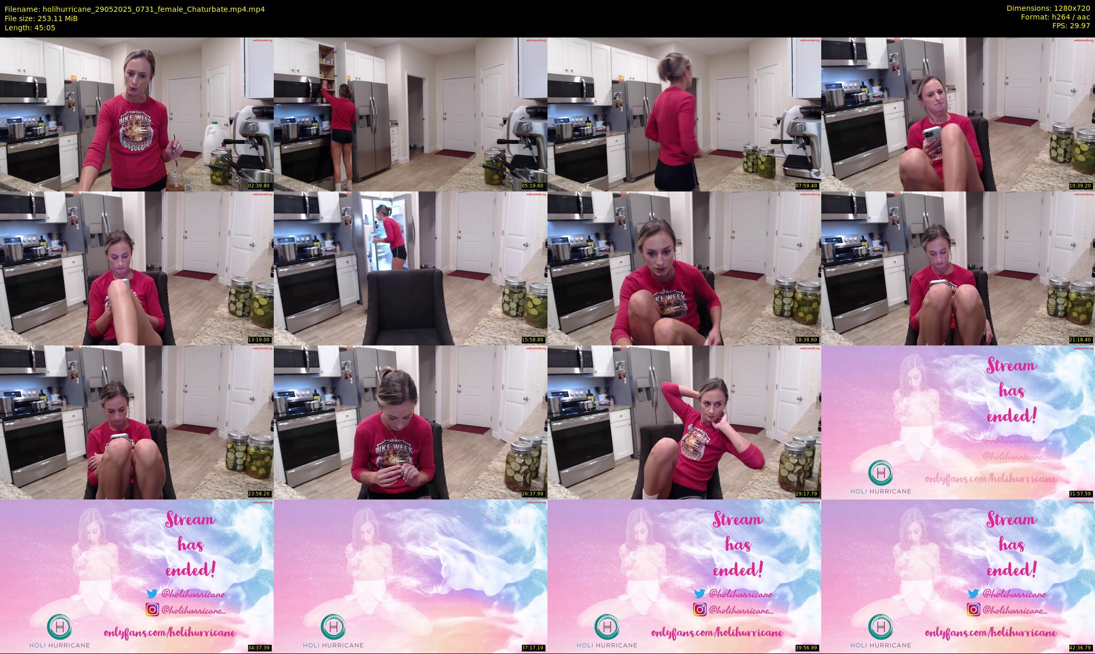 holihurricane — 46 minute Chaturbate female cam show recording, 720p, May 29, 2025