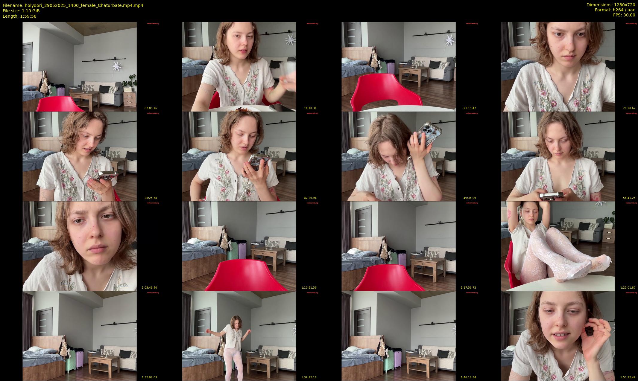 holydori — 120 minute Chaturbate female cam show recording, 720p, May 29, 2025