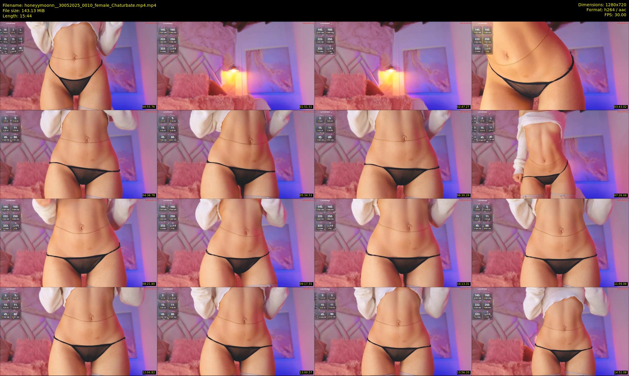 honeyymoonn_ — 16 minute Chaturbate female cam show recording, 720p, May 30, 2025