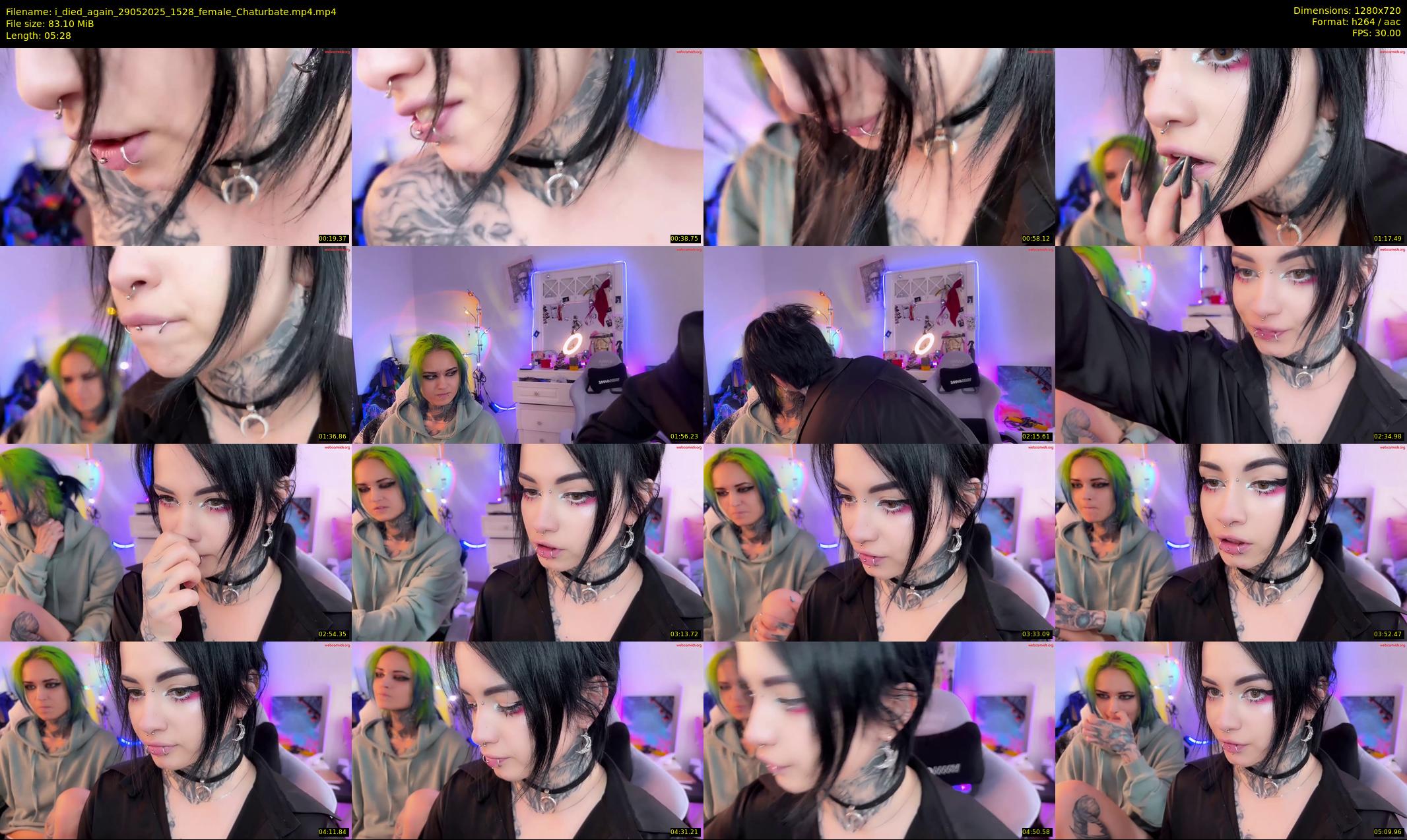 i_died_again — 6 minute Chaturbate female cam show recording, 720p, May 29, 2025