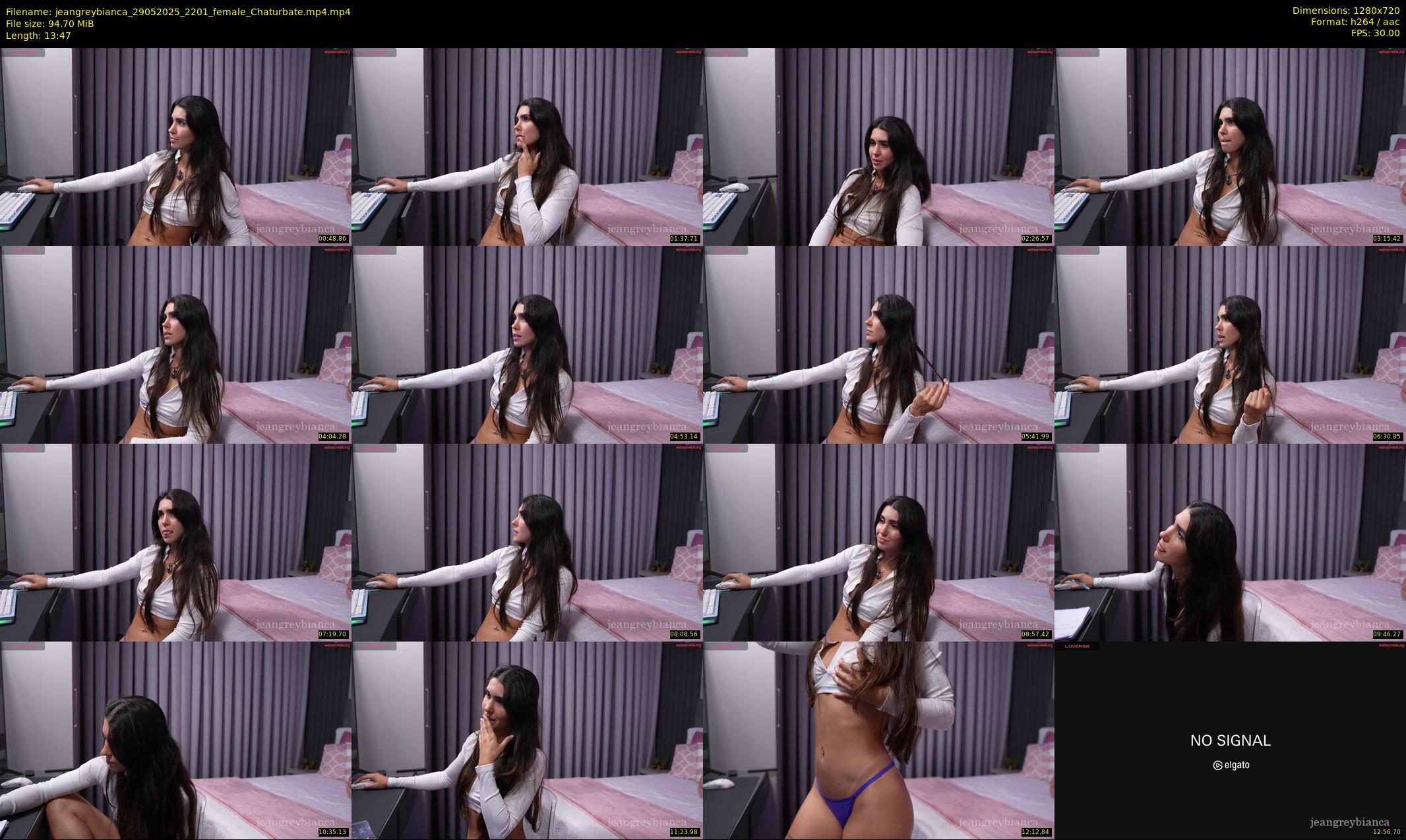 jeangreybianca — 14 minute Chaturbate female cam show recording, 720p, May 29, 2025