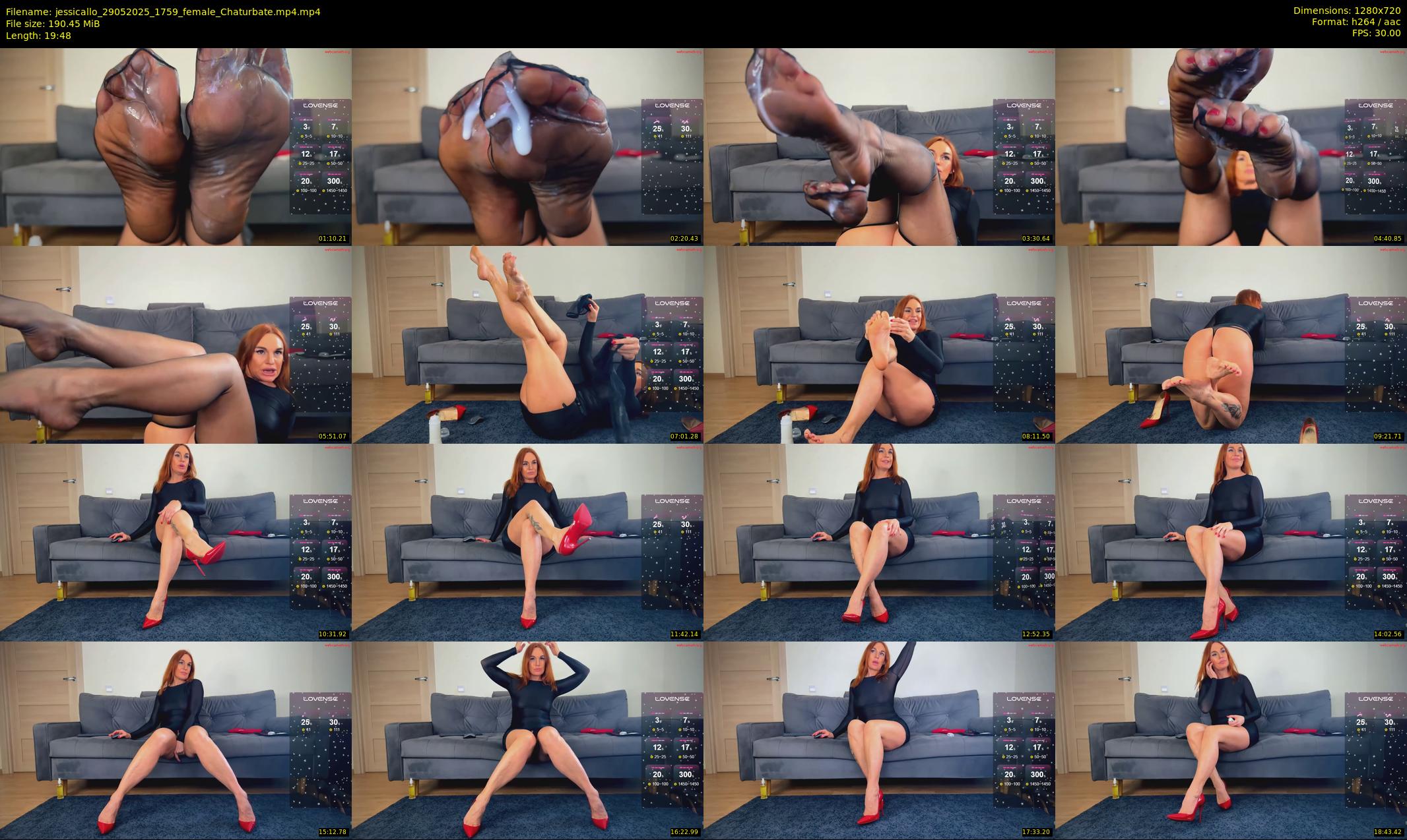 jessicallo — 20 minute Chaturbate female cam show recording, 720p, May 29, 2025
