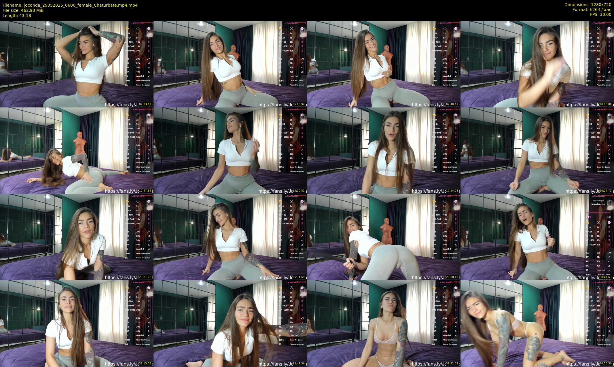 joconda — 44 minute Chaturbate female cam show recording, 720p, May 29, 2025