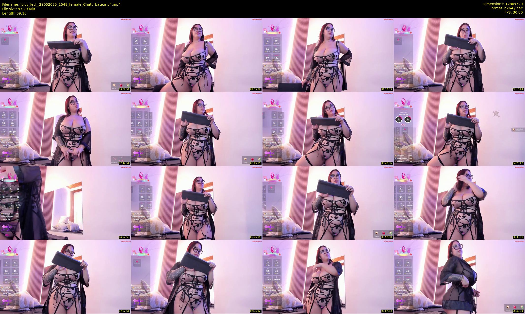 juicy_led_ — 10 minute Chaturbate female cam show recording, 720p, May 29, 2025