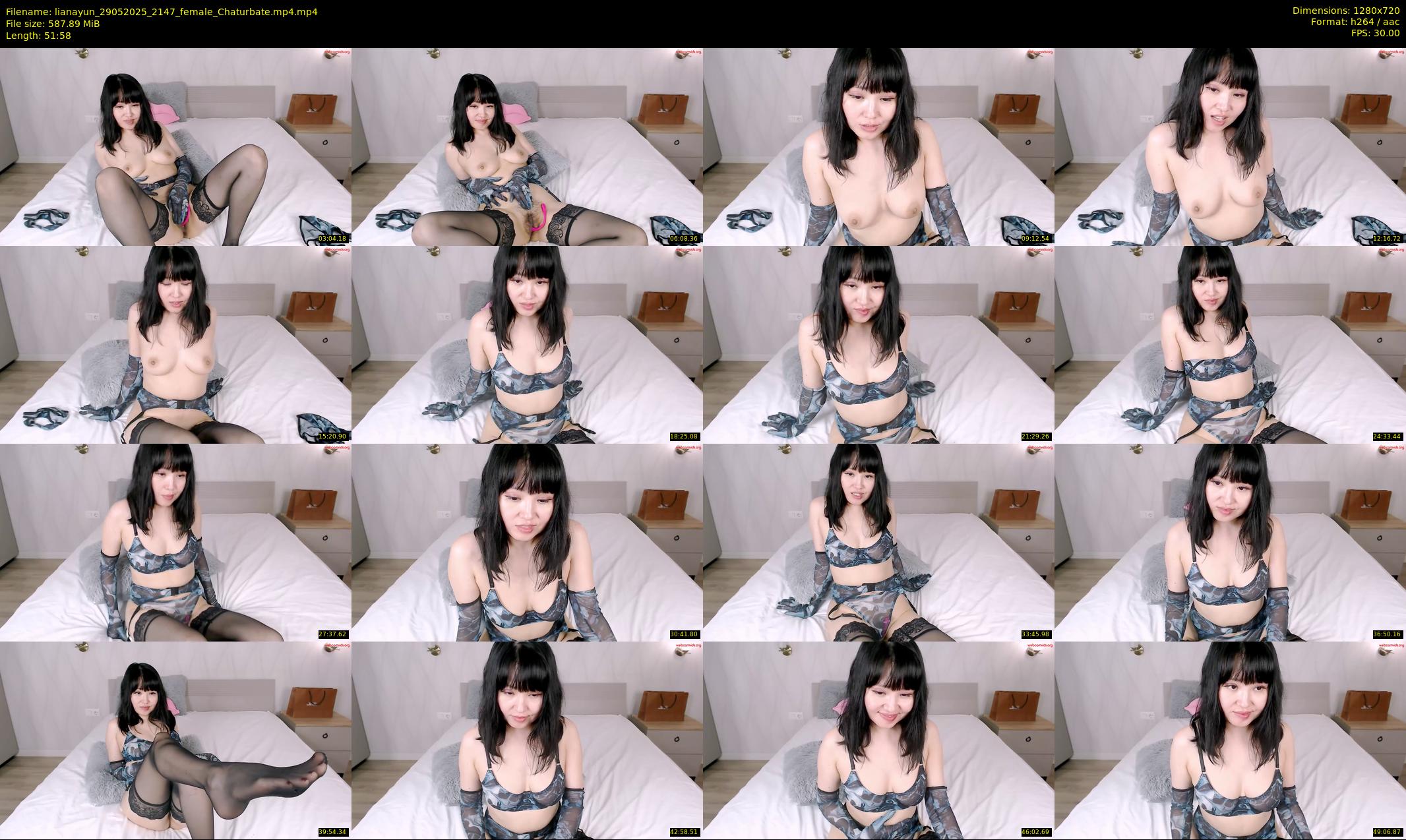 lianayun — 52 minute Chaturbate female cam show recording, 720p, May 29, 2025
