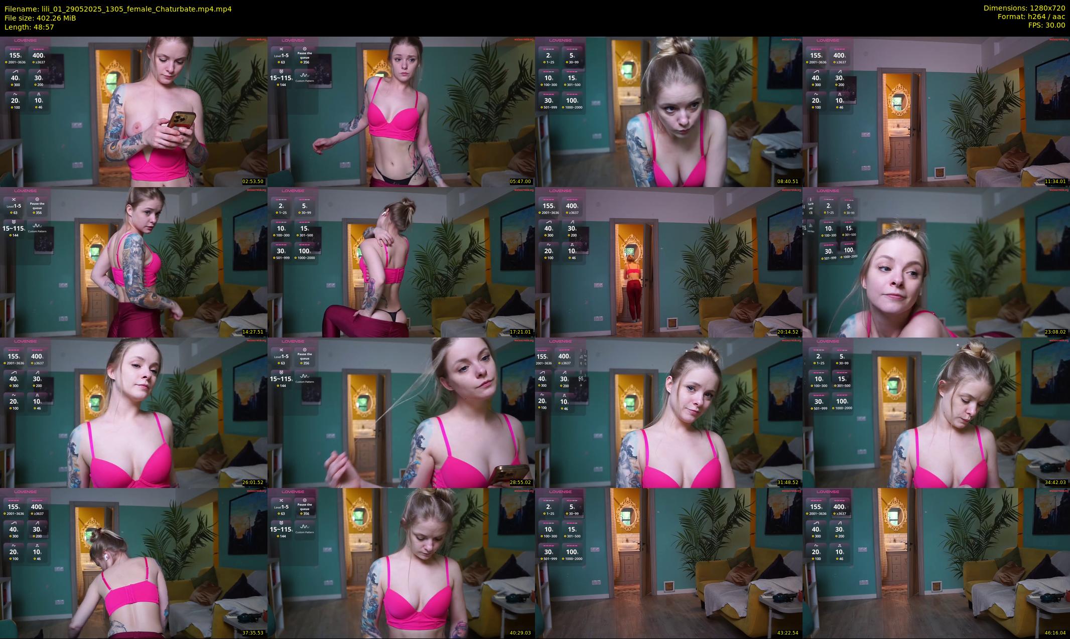lili_01 — 49 minute Chaturbate female cam show recording, 720p, May 29, 2025