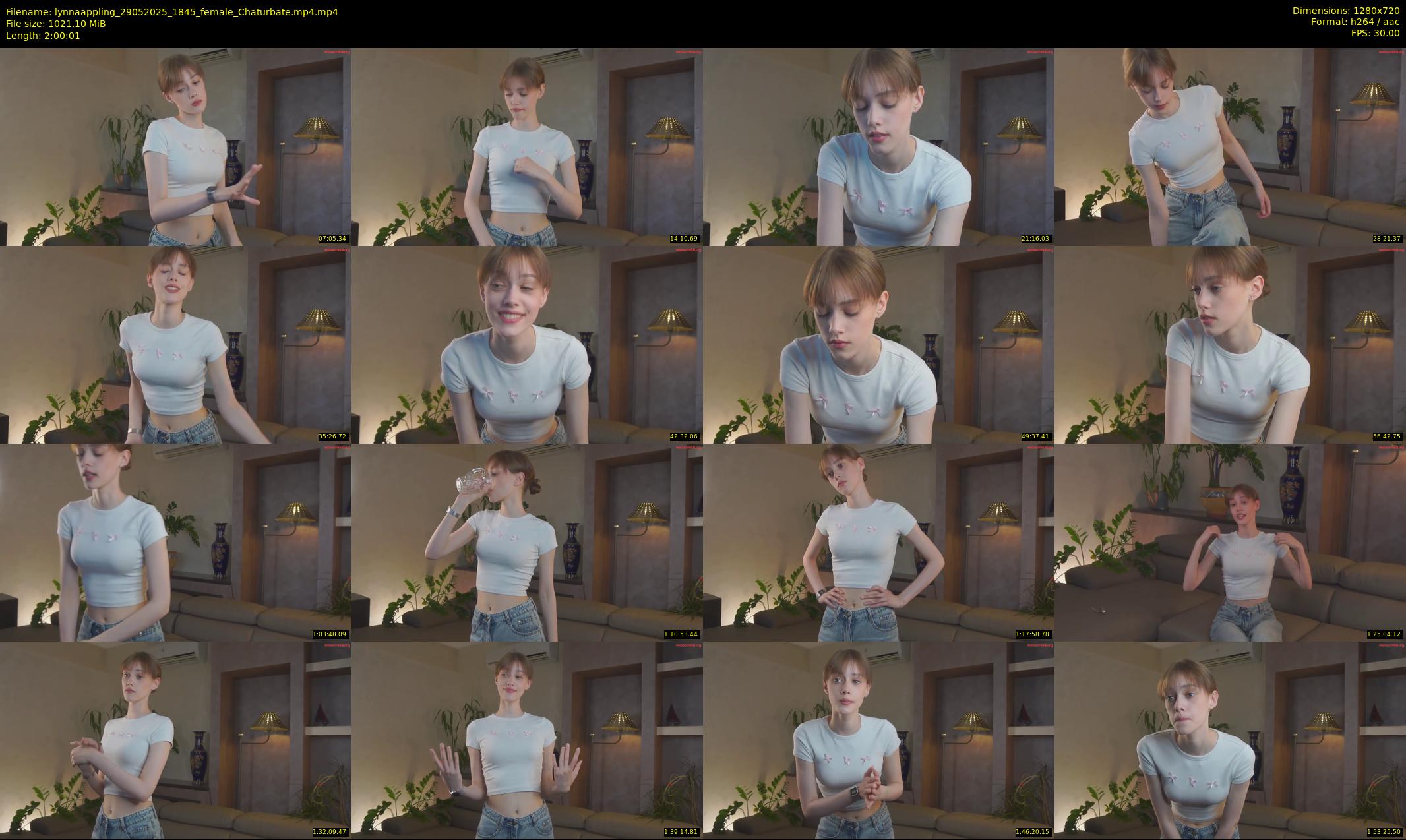 lynnaappling — 121 minute Chaturbate female cam show recording, 720p, May 29, 2025