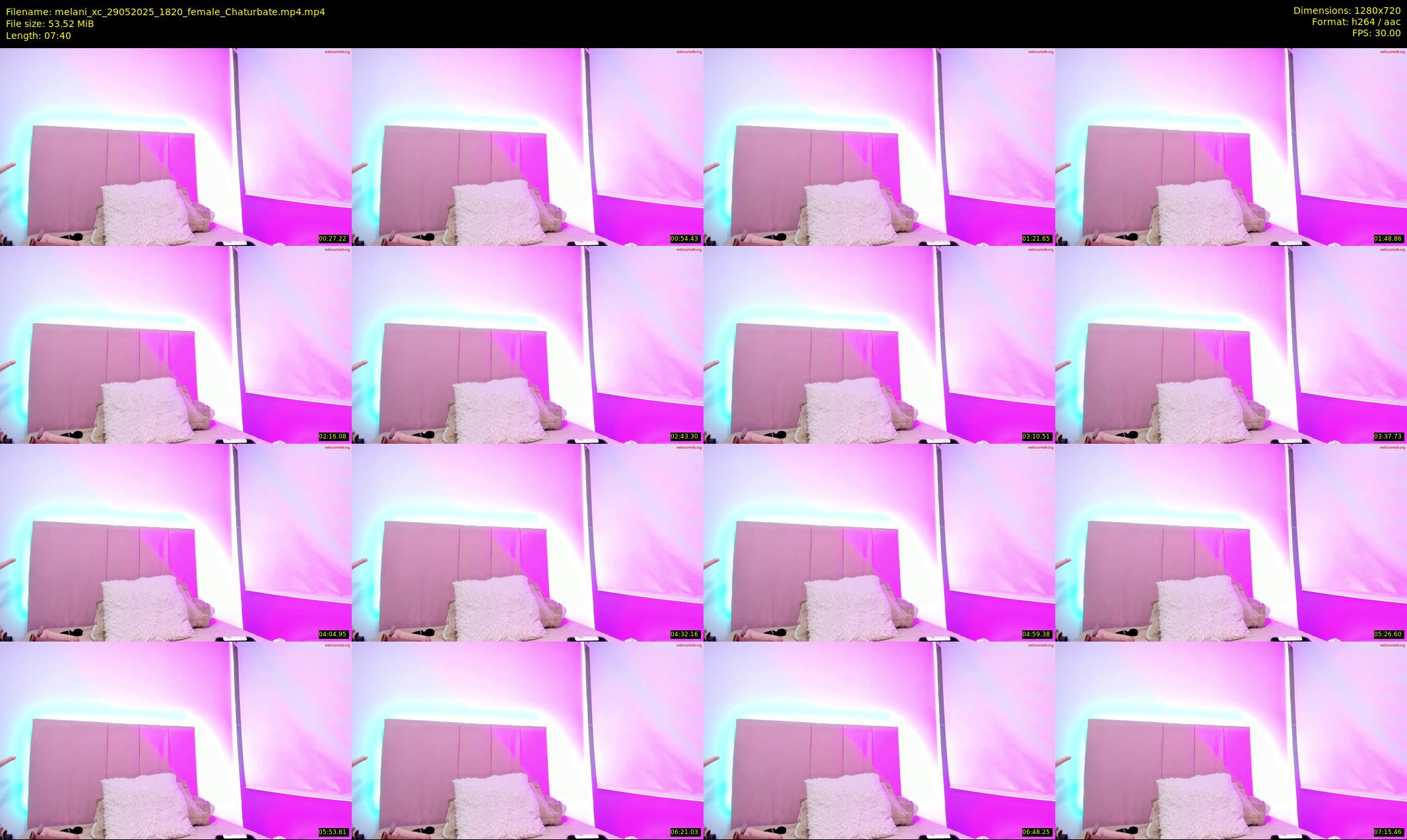 melani_xc — 8 minute Chaturbate female cam show recording, 720p, May 29, 2025