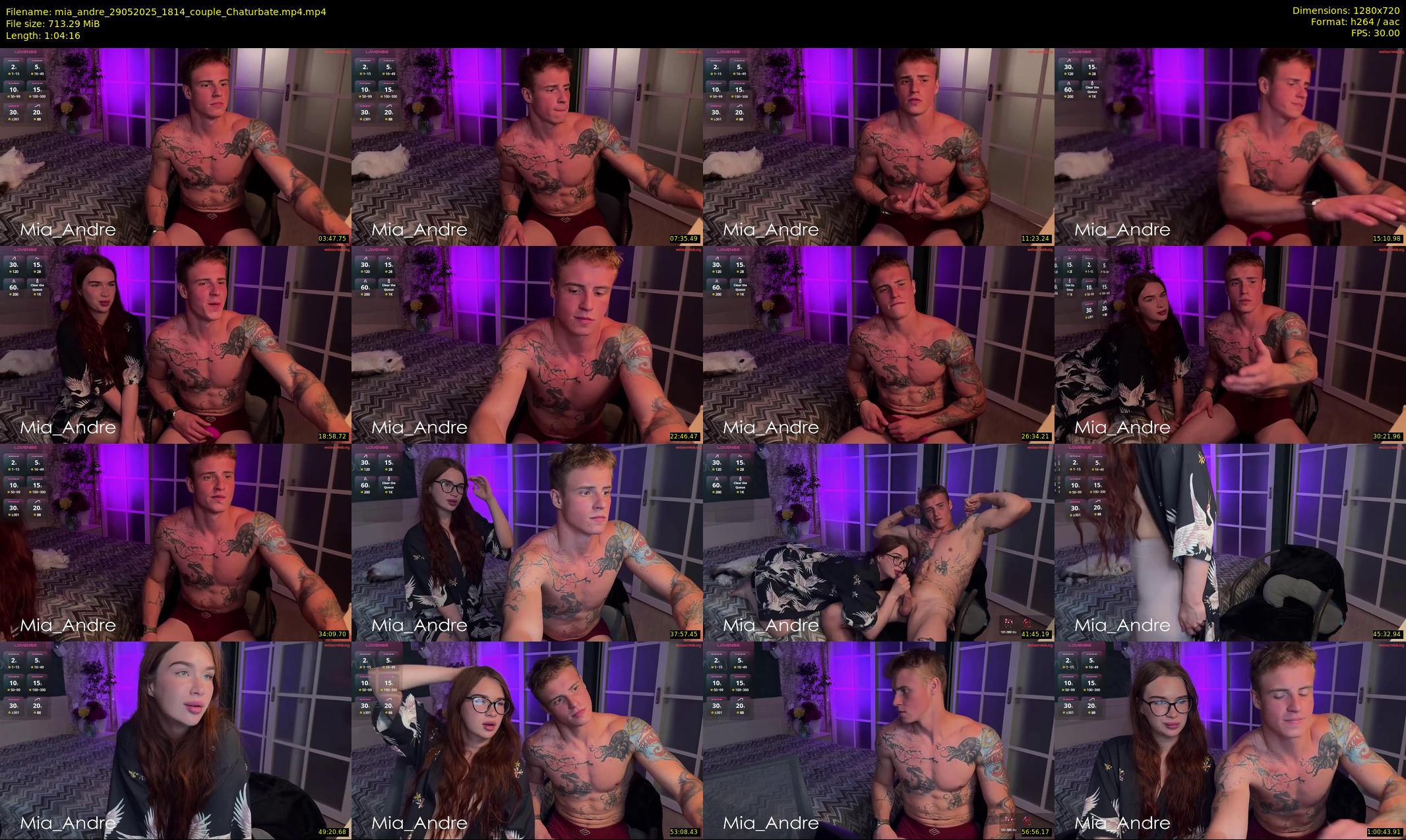 mia_andre — 65 minute Chaturbate couple cam show recording, 720p, May 29, 2025
