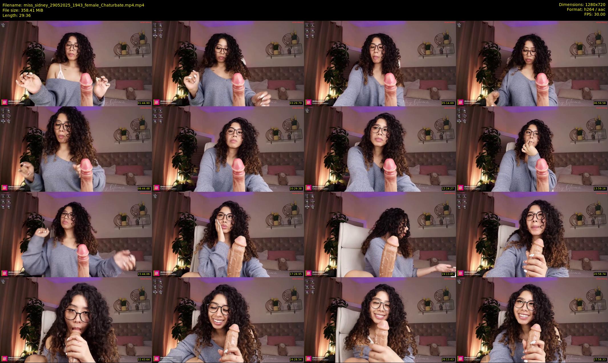 miss_sidney — 30 minute Chaturbate female cam show recording, 720p, May 29, 2025