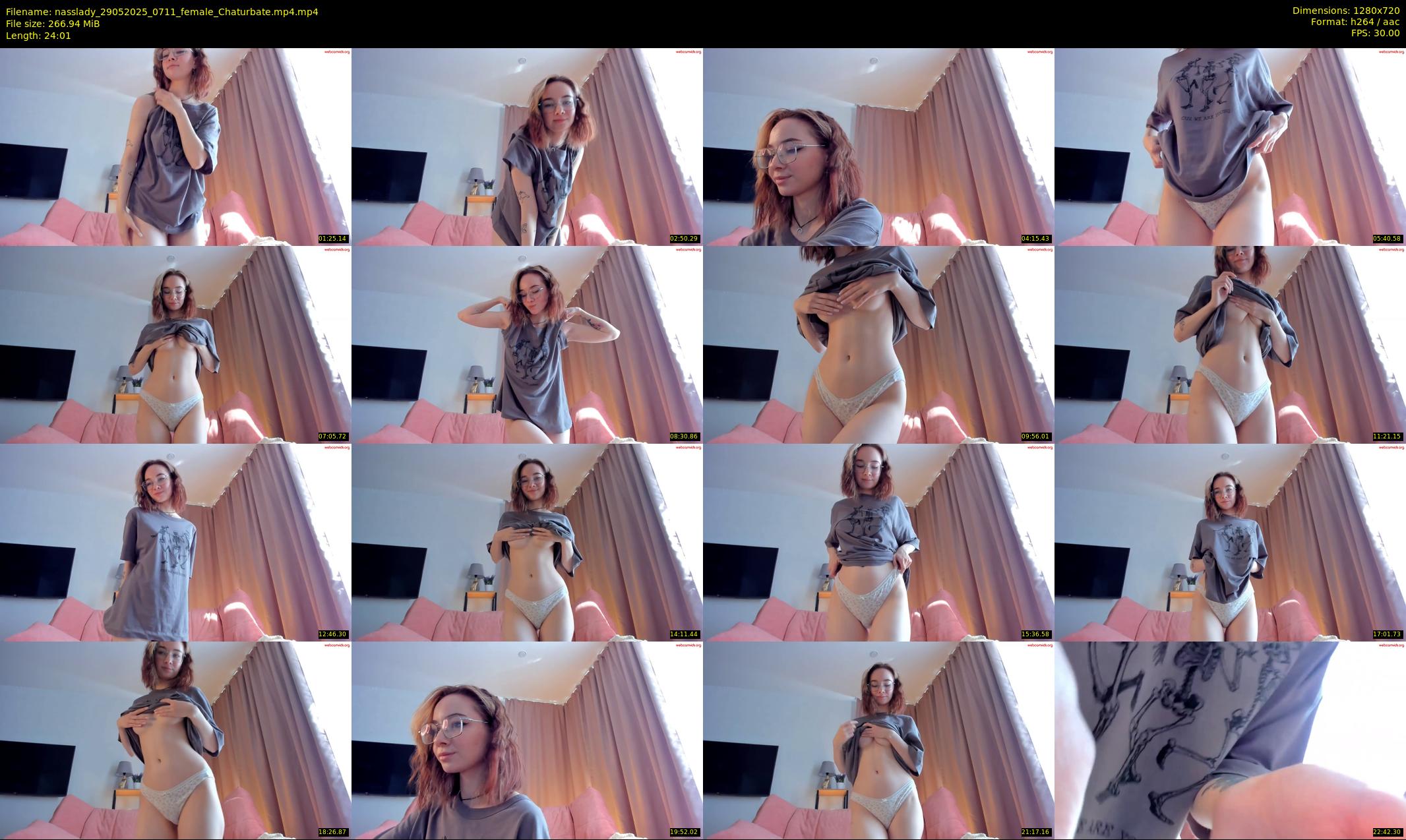 nasslady — 25 minute Chaturbate female cam show recording, 720p, May 29, 2025