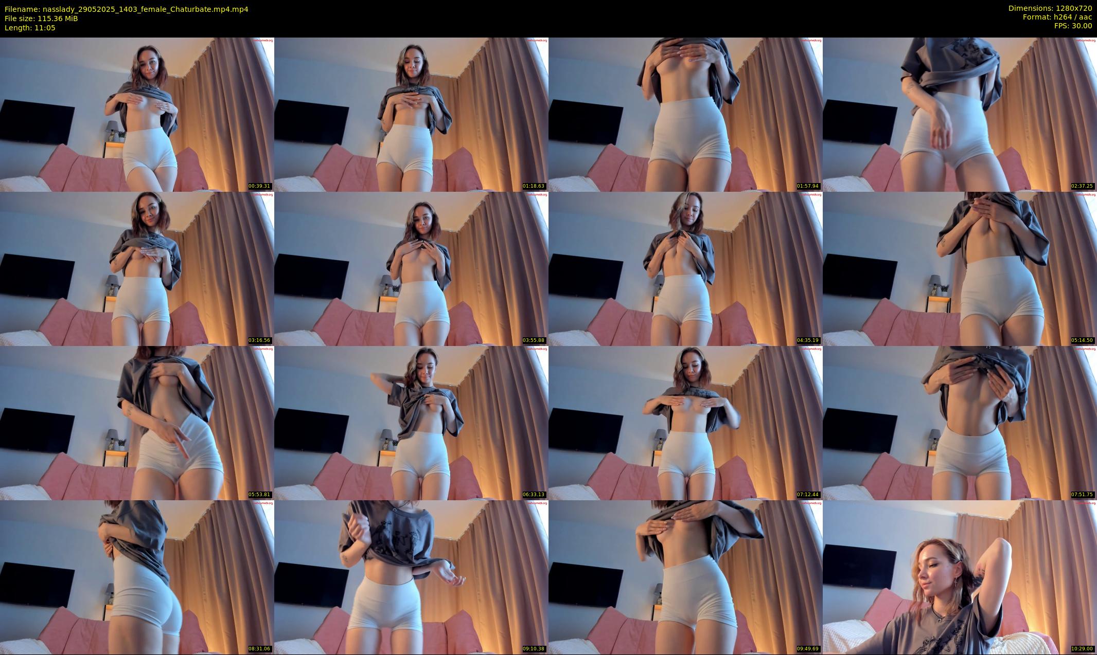 nasslady — 12 minute Chaturbate female cam show recording, 720p, May 29, 2025