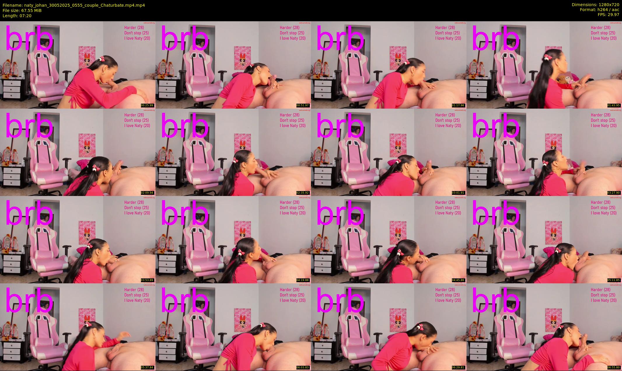 naty_johan — 8 minute Chaturbate couple cam show recording, 720p, May 30, 2025