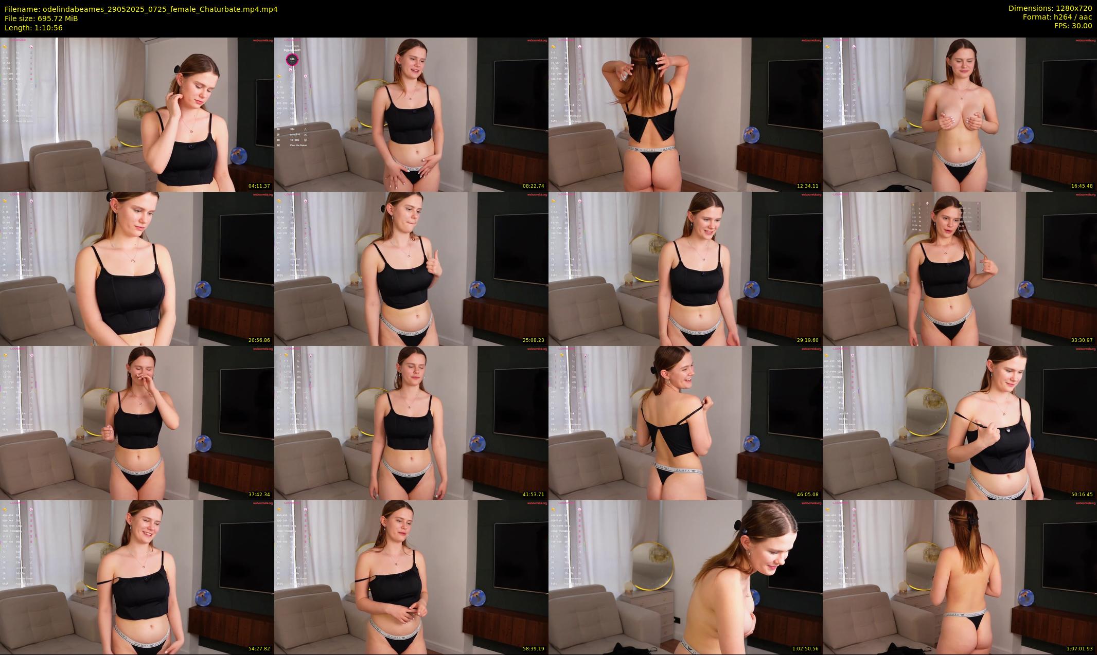 odelindabeames — 71 minute Chaturbate female cam show recording, 720p, May 29, 2025