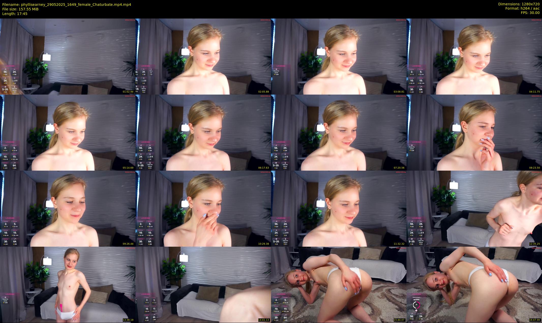 phyllisearney — 18 minute Chaturbate female cam show recording, 720p, May 29, 2025