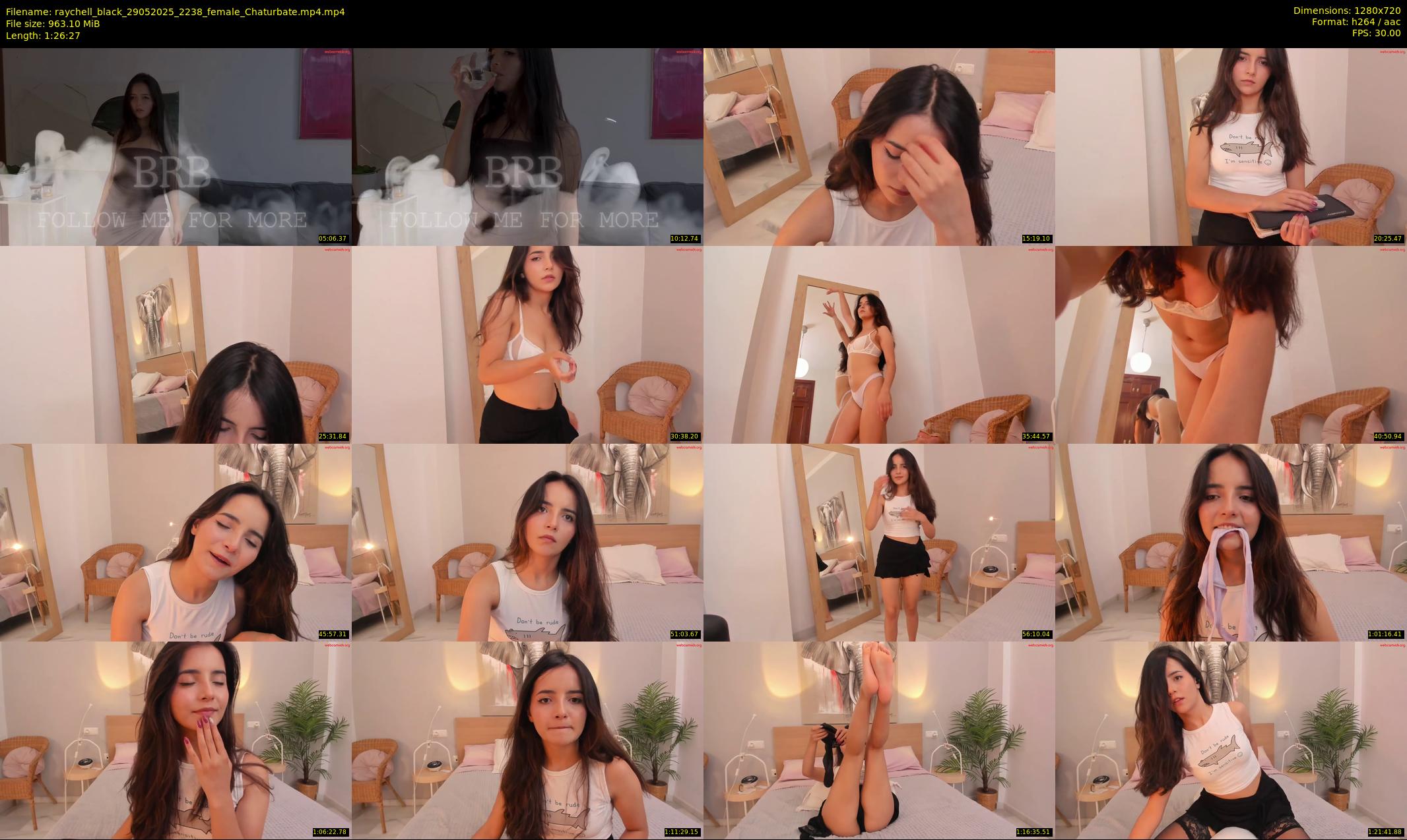 raychell_black — 87 minute Chaturbate female cam show recording, 720p, May 29, 2025