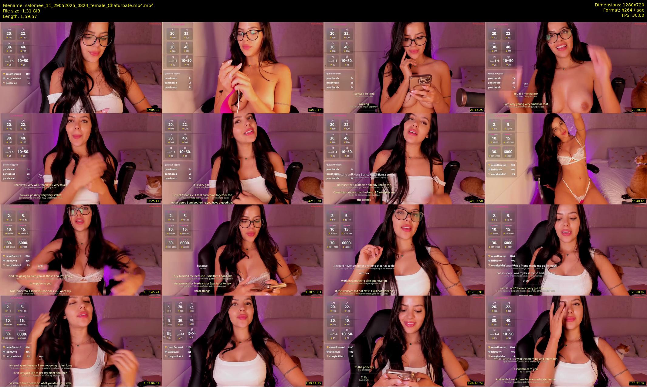 salomee_11 — 120 minute Chaturbate female cam show recording, 720p, May 29, 2025