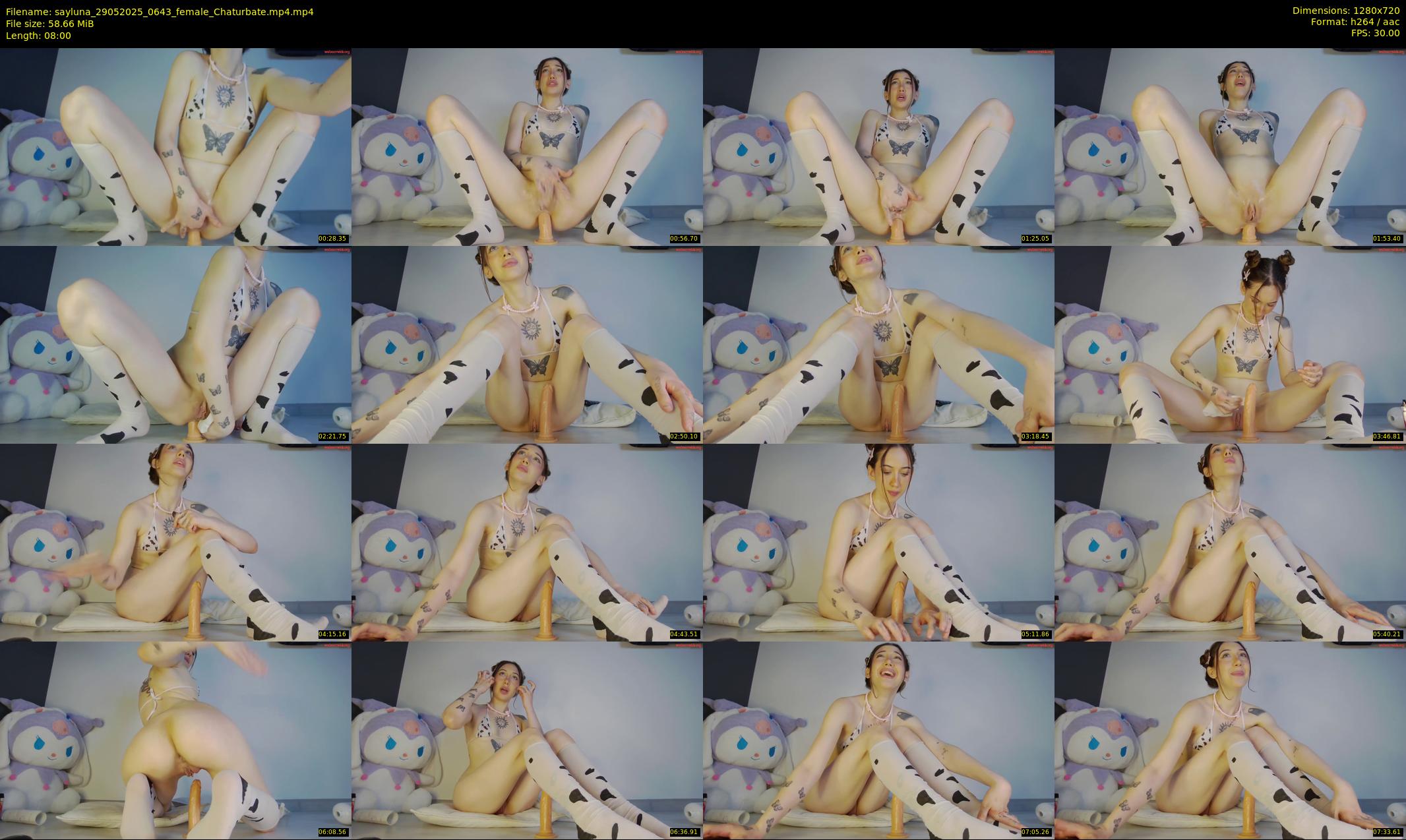 sayluna — 8 minute Chaturbate female cam show recording, 720p, May 29, 2025
