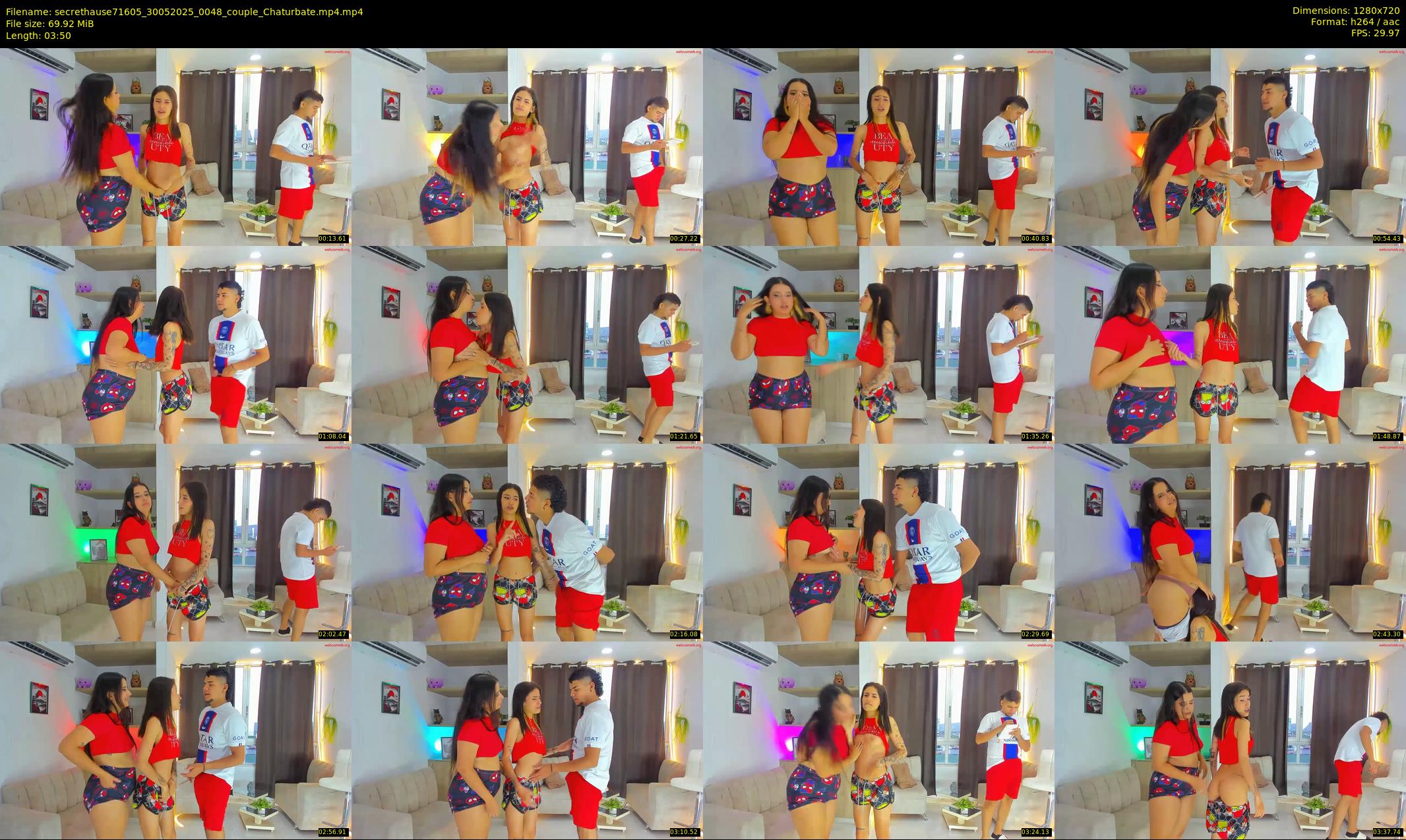 secrethause71605 — 4 minute Chaturbate couple cam show recording, 720p, May 30, 2025