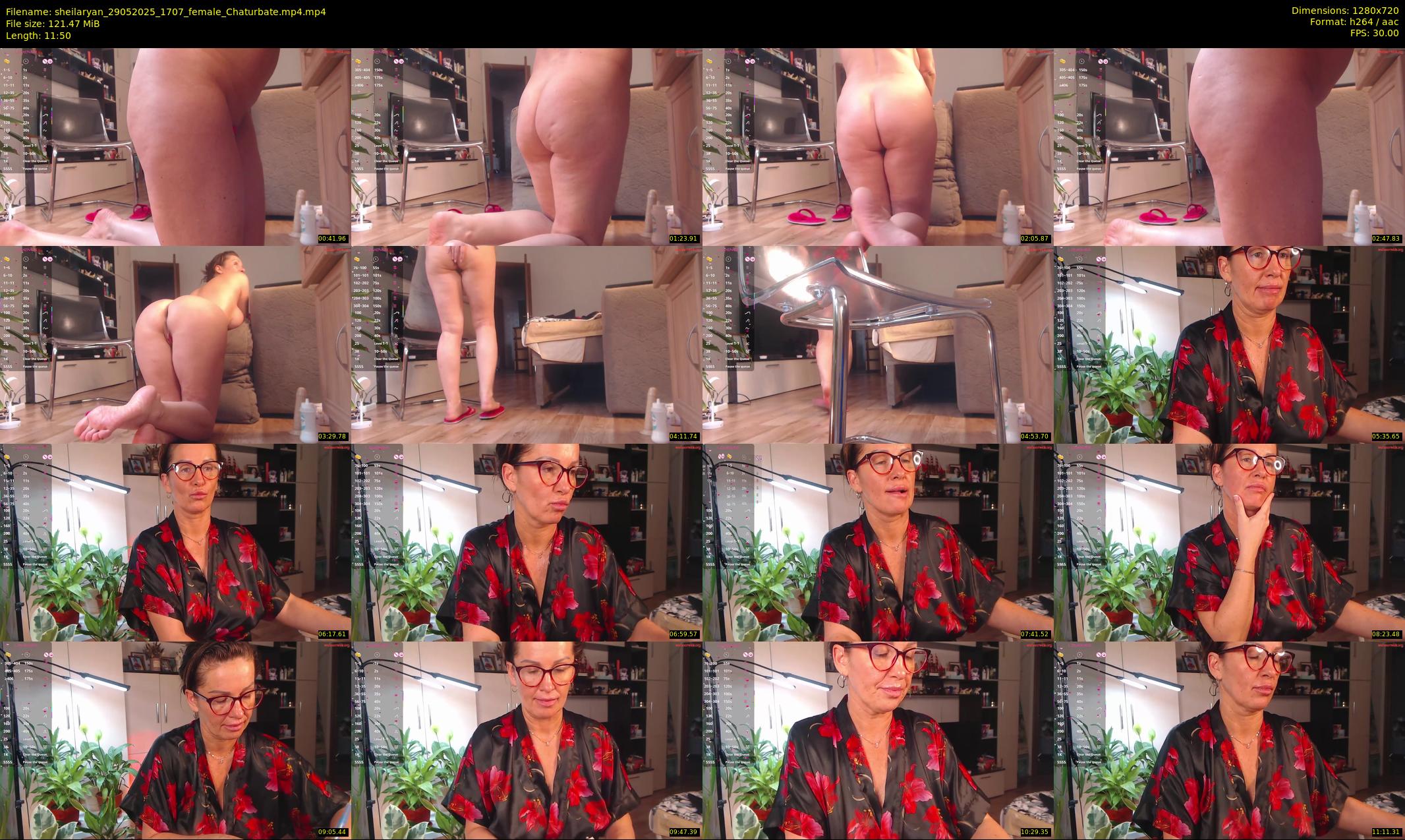 sheilaryan — 12 minute Chaturbate female cam show recording, 720p, May 29, 2025