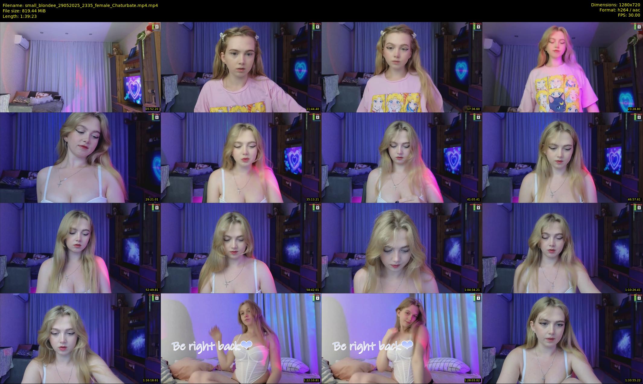 small_blondee — 100 minute Chaturbate female cam show recording, 720p, May 29, 2025