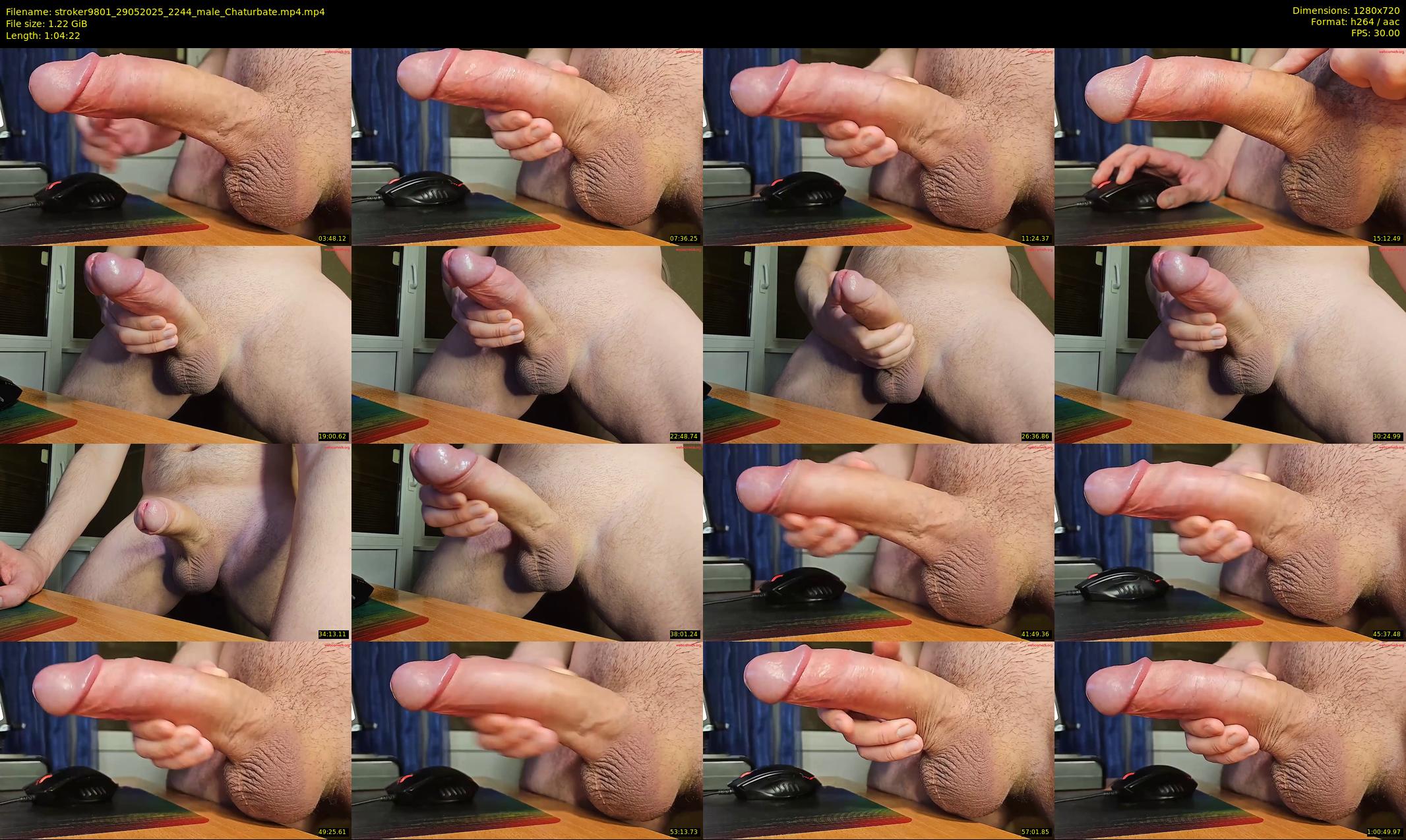 stroker9801 — 65 minute Chaturbate male cam show recording, 720p, May 29, 2025