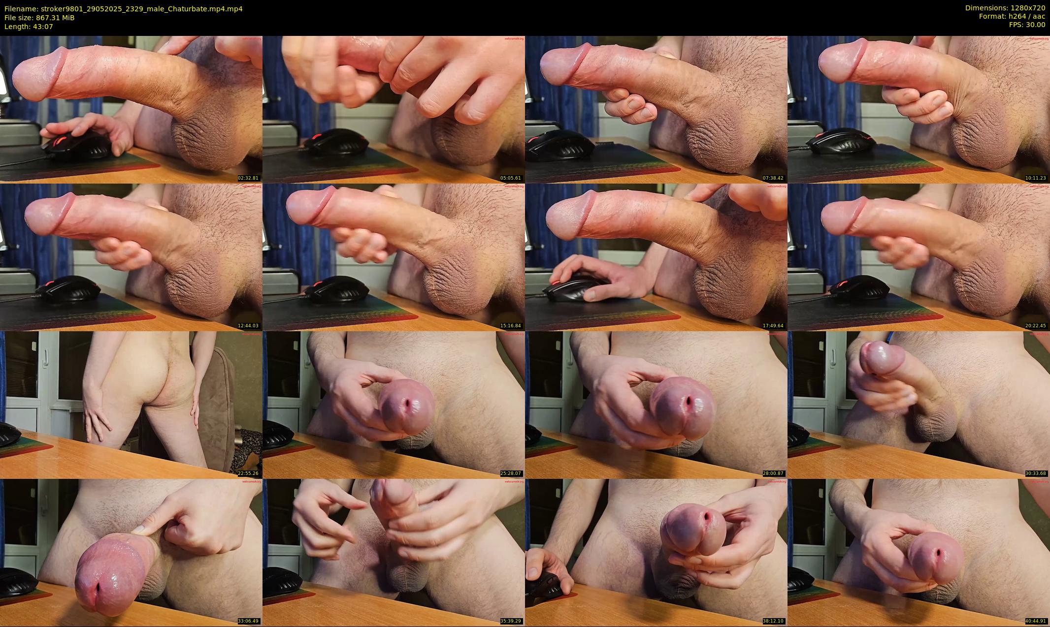 stroker9801 — 44 minute Chaturbate male cam show recording, 720p, May 29, 2025