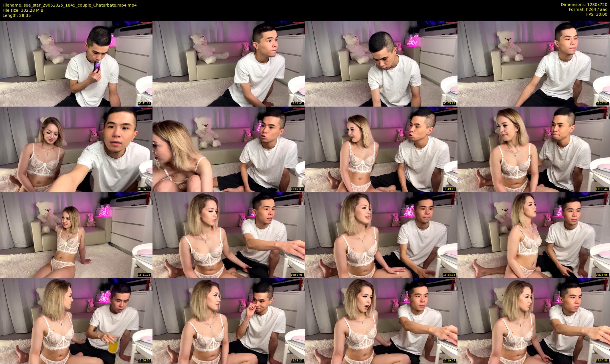 sue_star — 29 minute Chaturbate couple cam show recording, 720p, May 29, 2025