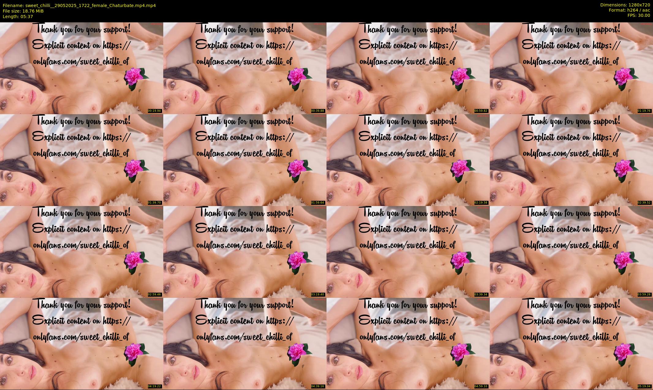 sweet_chilli_ — 6 minute Chaturbate female cam show recording, 720p, May 29, 2025
