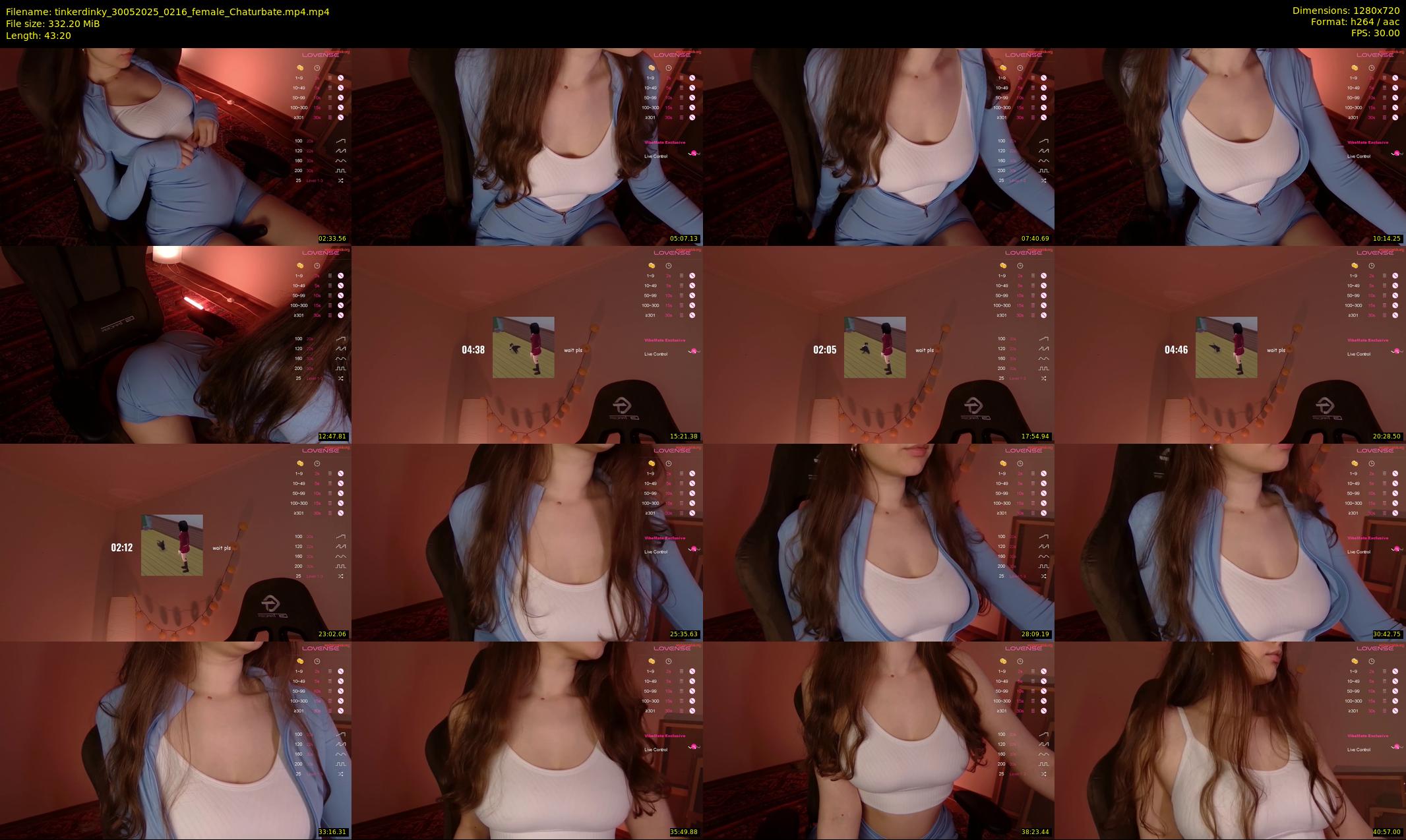 tinkerdinky — 44 minute Chaturbate female cam show recording, 720p, May 30, 2025