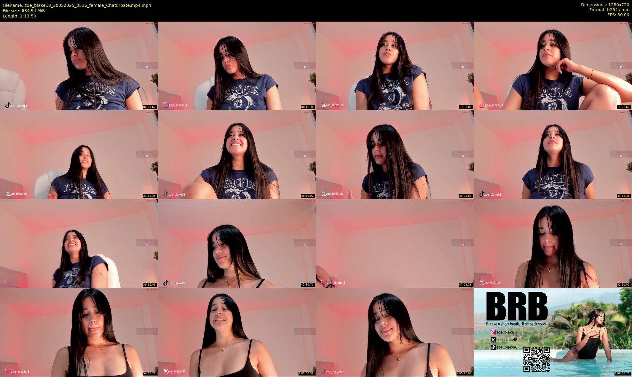 zoe_blake18 — 74 minute Chaturbate female cam show recording, 720p, May 30, 2025