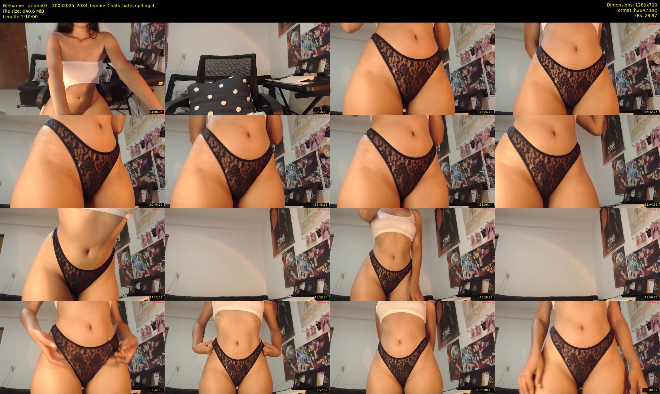_ariana03_ — 70 minute Chaturbate female cam show recording, 720p, May 30, 2025