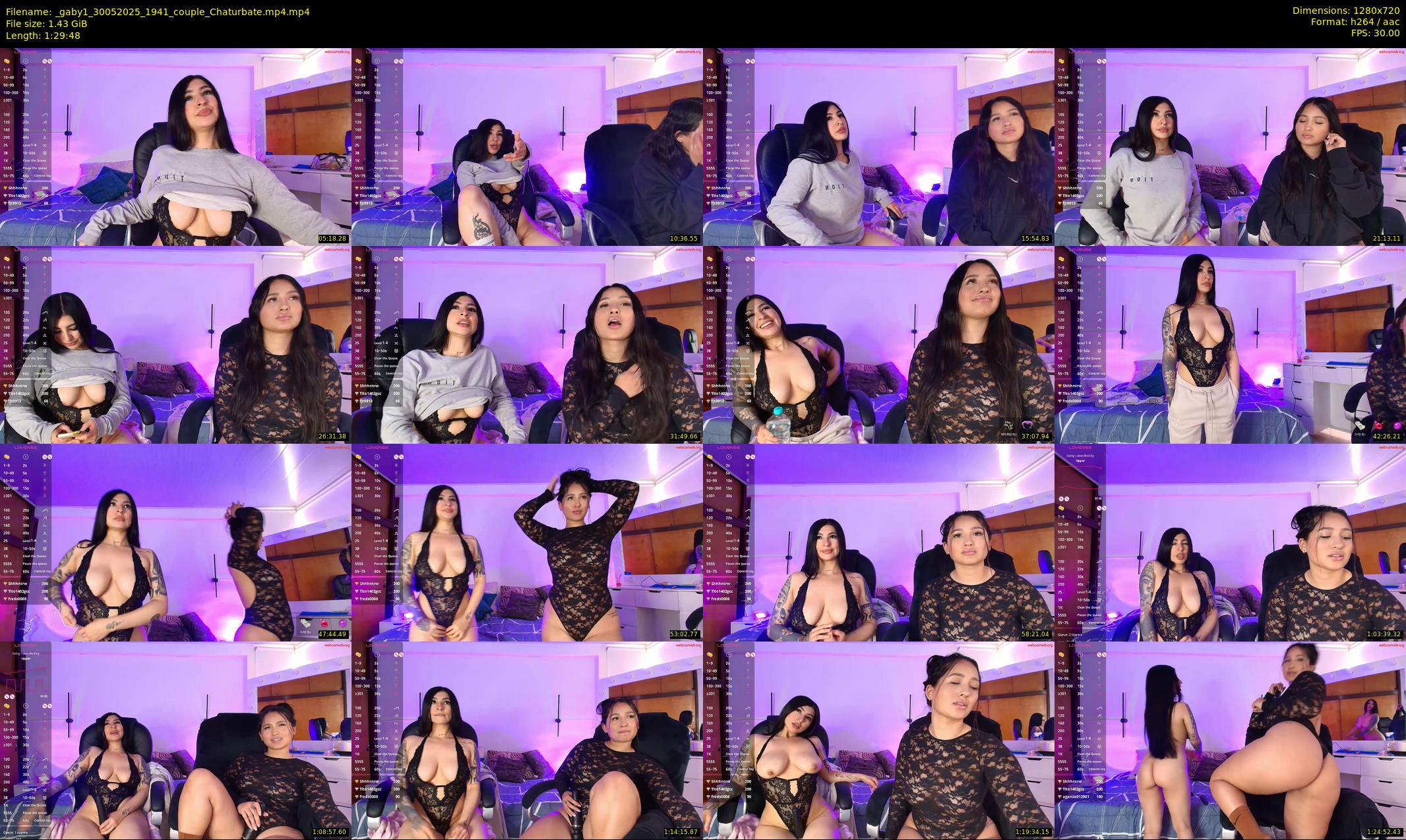 _gaby1 — 90 minute Chaturbate female cam show recording, 720p, May 30, 2025