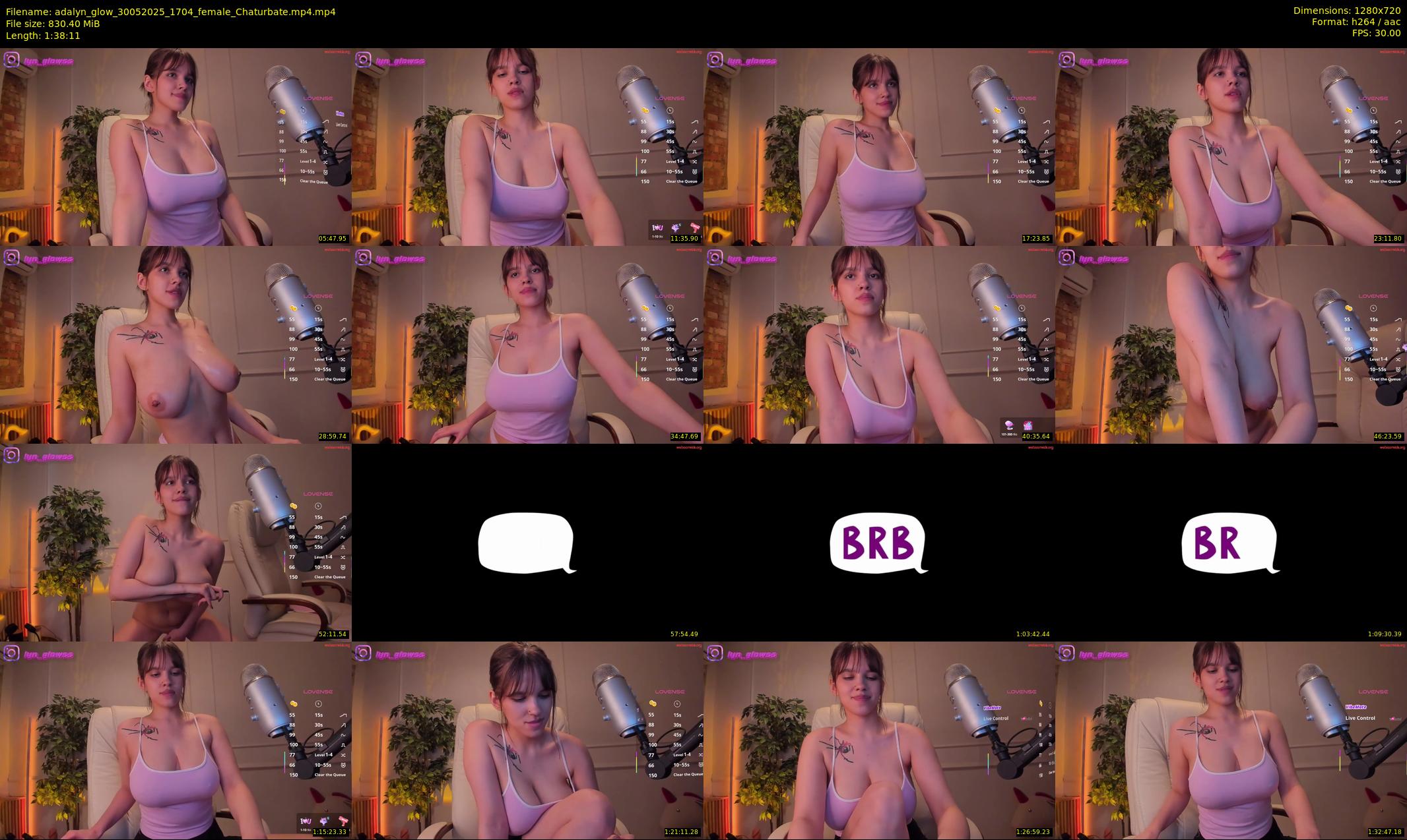 adalyn_glow — 99 minute Chaturbate female cam show recording, 720p, May 30, 2025