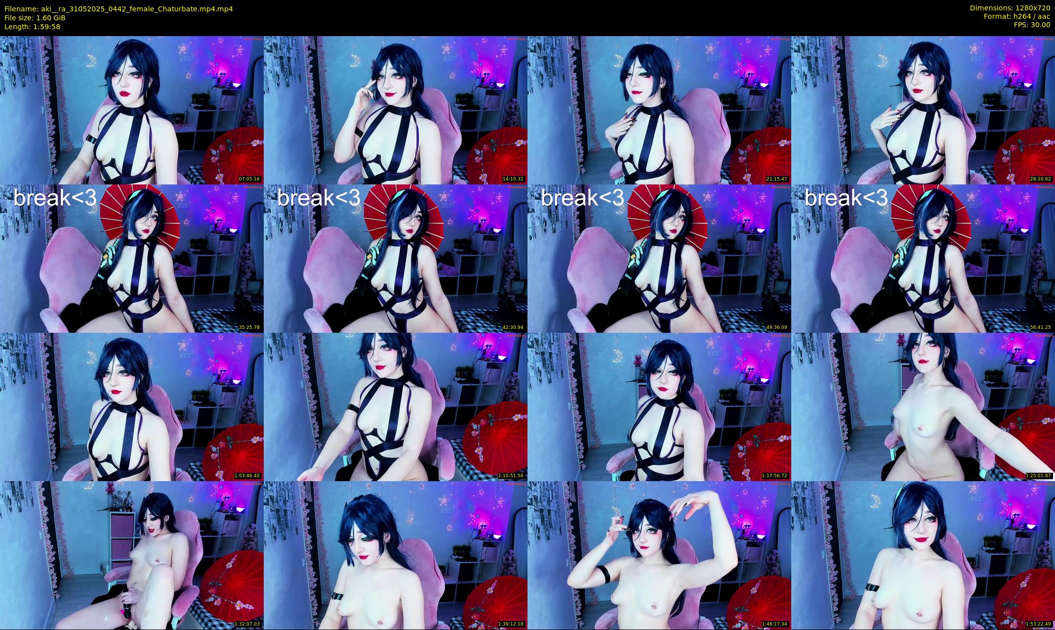 aki__ra — 120 minute Chaturbate female cam show recording, 720p, May 31, 2025